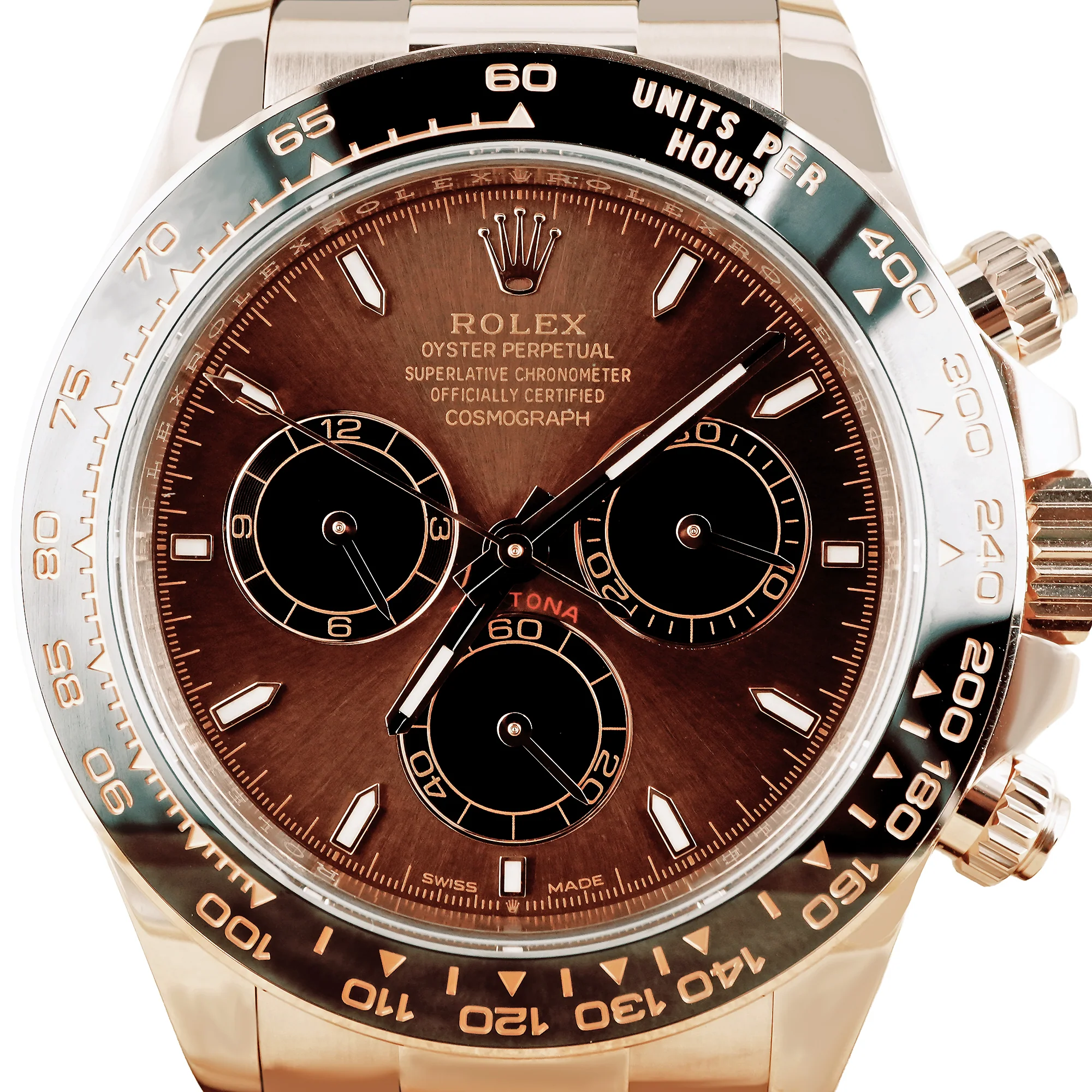 Rolex 126515LN Cosmograph Daytona 18K Rose Gold Chocolate Dial Oysterflex Box and Papers 2025 - Image 3