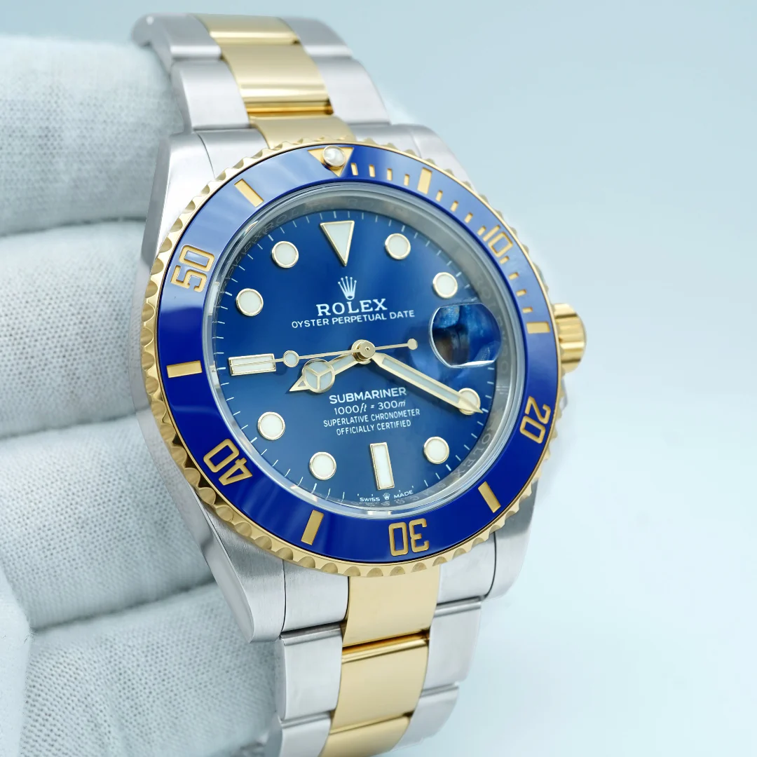 Rolex 126613LB Submariner Date 41mm "Bluesy" Blue Bezel Blue Dial Oyster Bracelet Box and Papers 2021 - Image 4