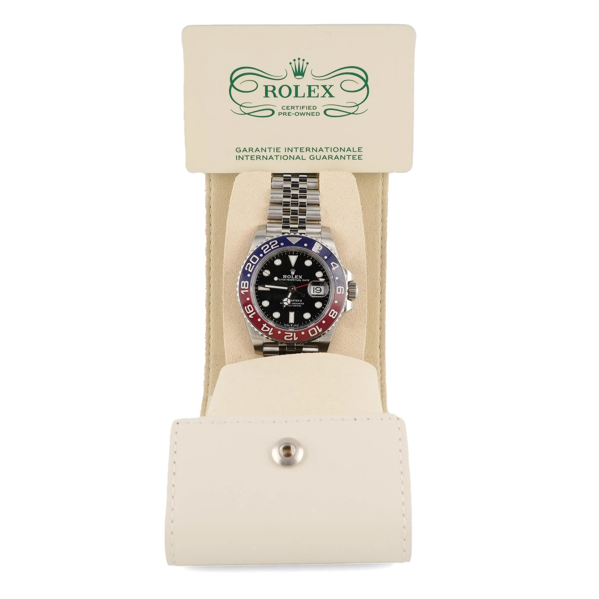 Rolex 126710BLRO GMT-Master II "Pepsi" Black Dial Jubilee Bracelet Box and CPO Card 2025 - Image 7