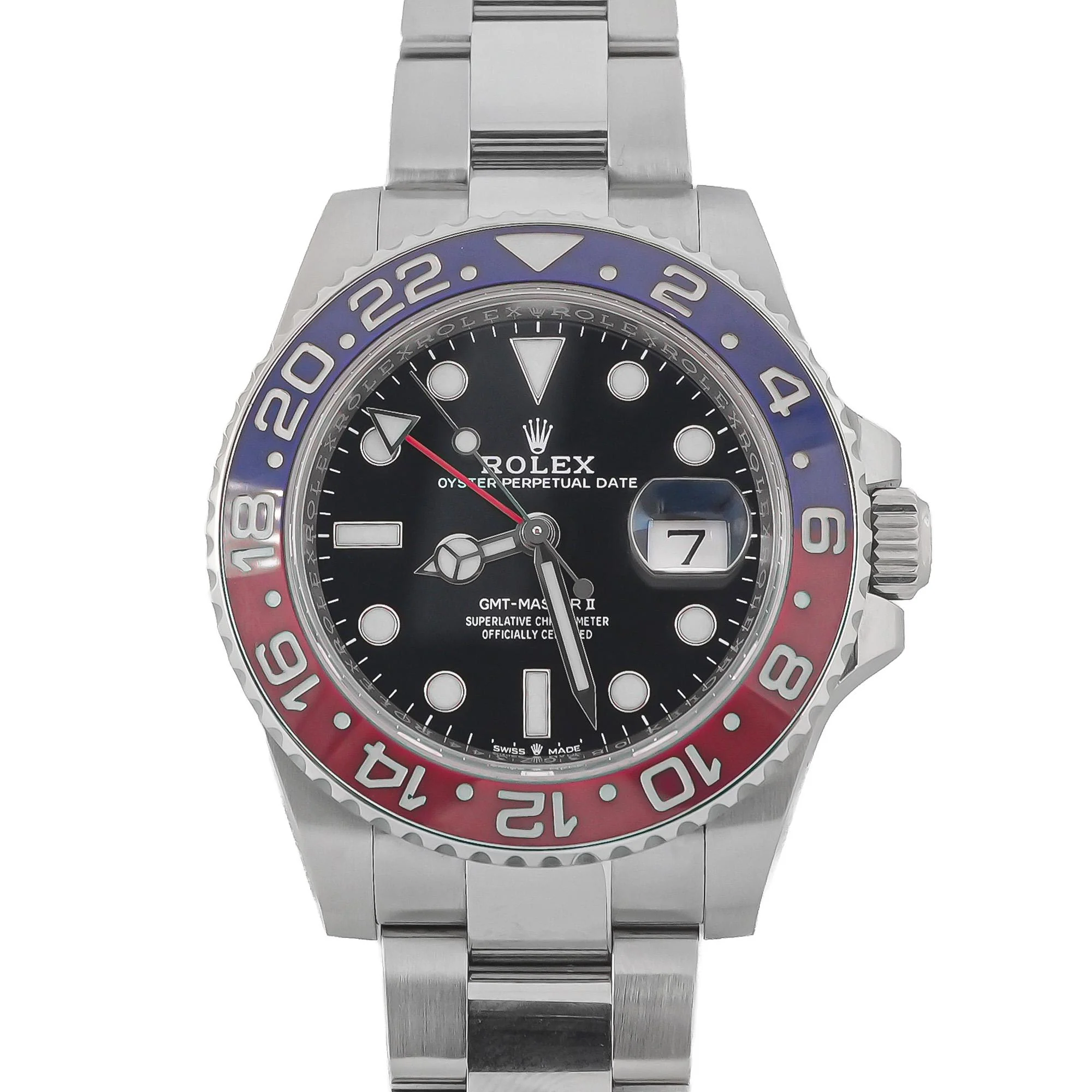 Rolex 126710BLRO GMT-Master II "Pepsi" Black Dial Oyster Bracelet Box and Papers 2021