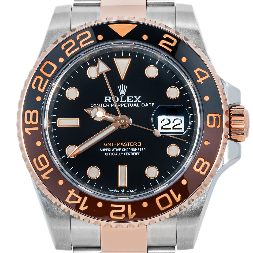Rolex 126711CHNR GMT-Master II 40 mm "Root Beer" 18K Rose Gold Oyster Bracelet Box and Papers 2023 - Image 3