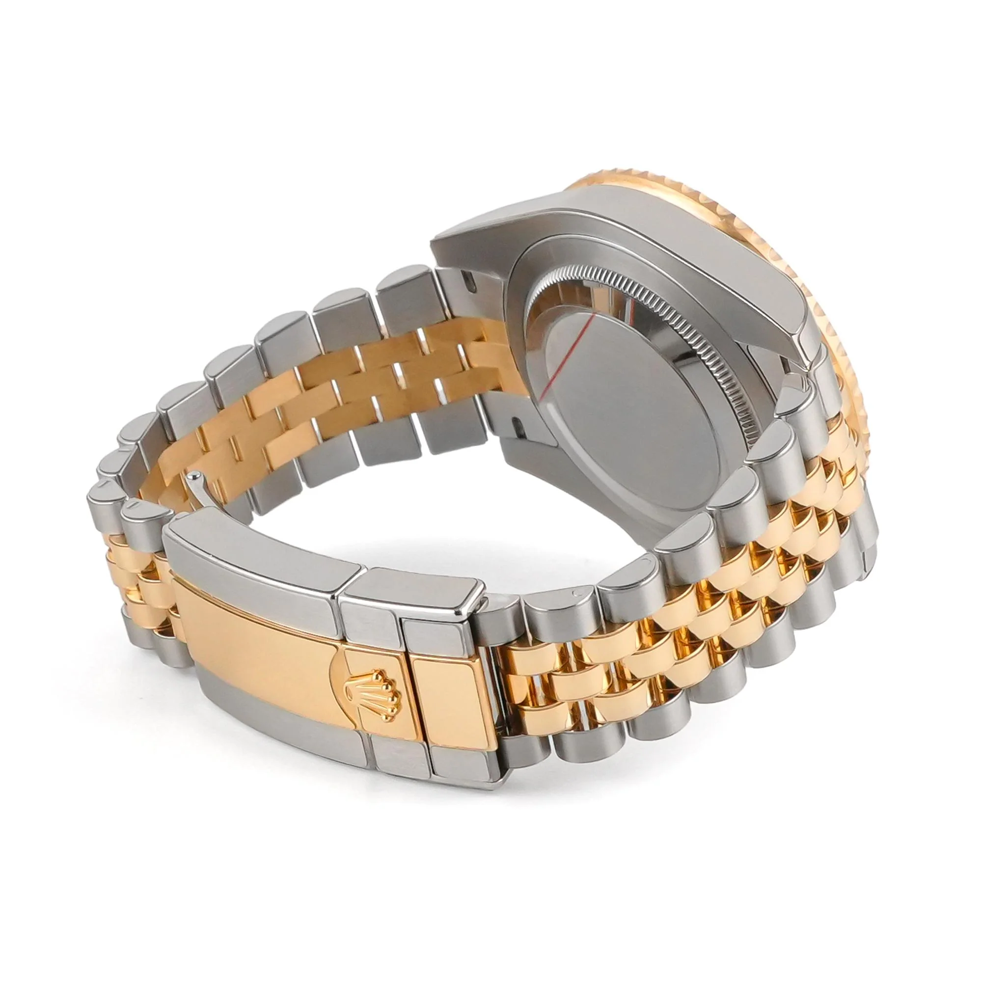 Rolex 126713GRNR GMT-Master II 40 mm 18K Yellow Gold Black Dial Jubilee Bracelet Box and Papers 2025 - Image 4