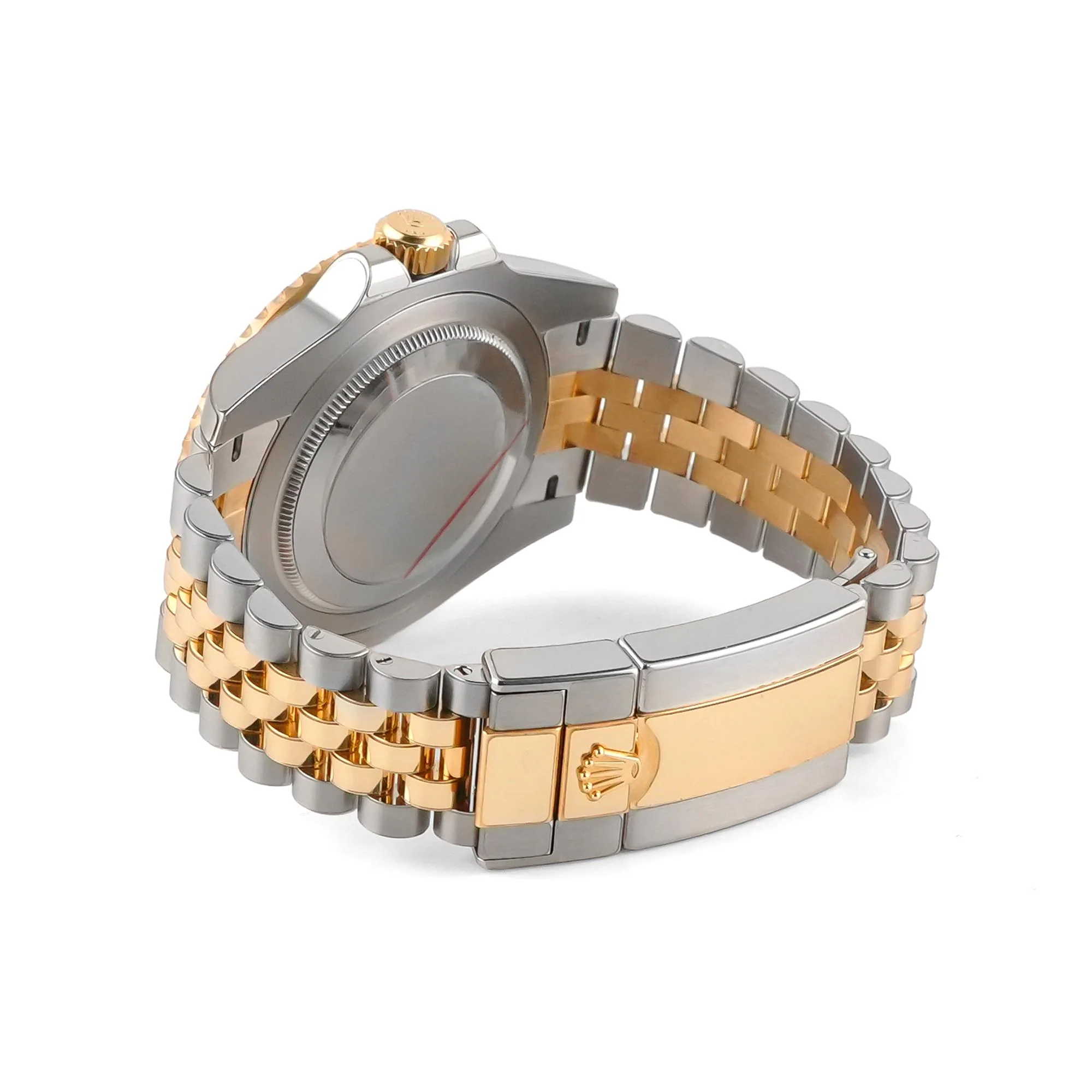 Rolex 126713GRNR GMT-Master II 40 mm 18K Yellow Gold Black Dial Jubilee Bracelet Box and Papers 2025 - Image 5