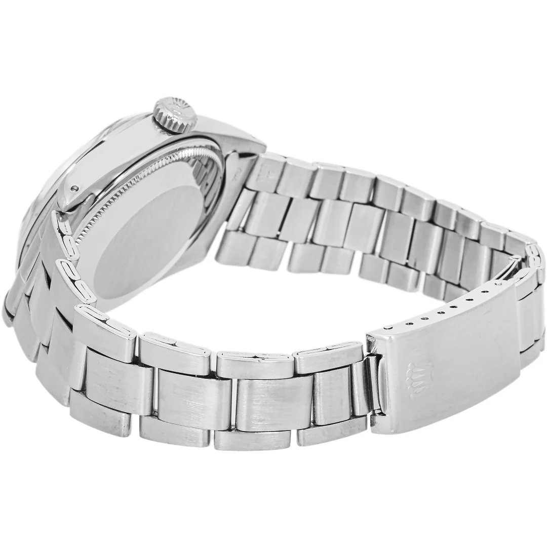 Rolex 1500 Oyster Perpetual Date 34 mm Smooth Bezel Silver Index Dial Oyster Bracelet 1971 - Image 7