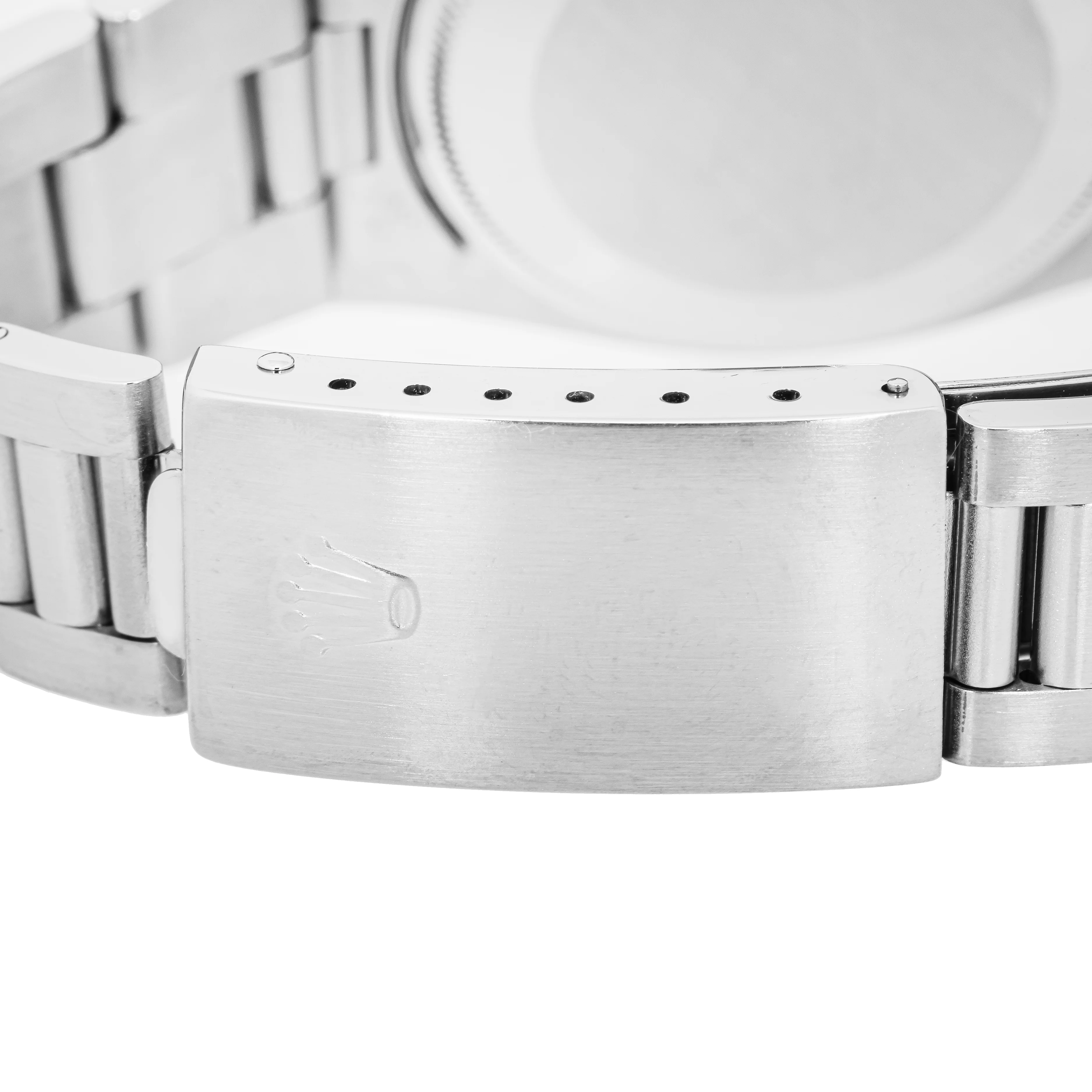 Rolex 1501 Oyster Perpetual Date 34 mm Engine Turned Bezel Silver Index Dial Oyster Bracelet 1973 - Image 4