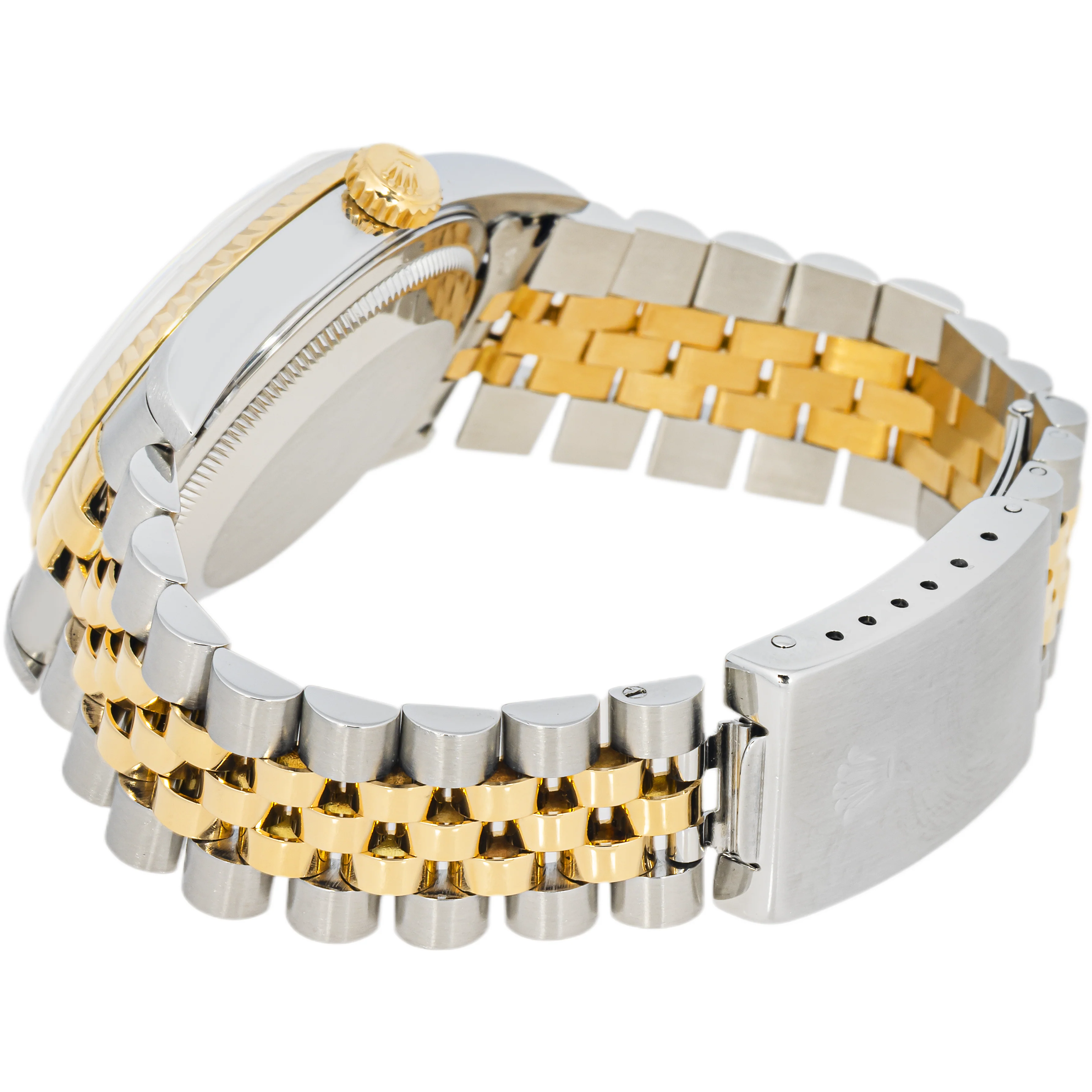 Rolex 16233 Datejust 36 mm Fluted Bezel Champagne Diamond Dial Jubilee Bracelet Box 1994 - Image 7