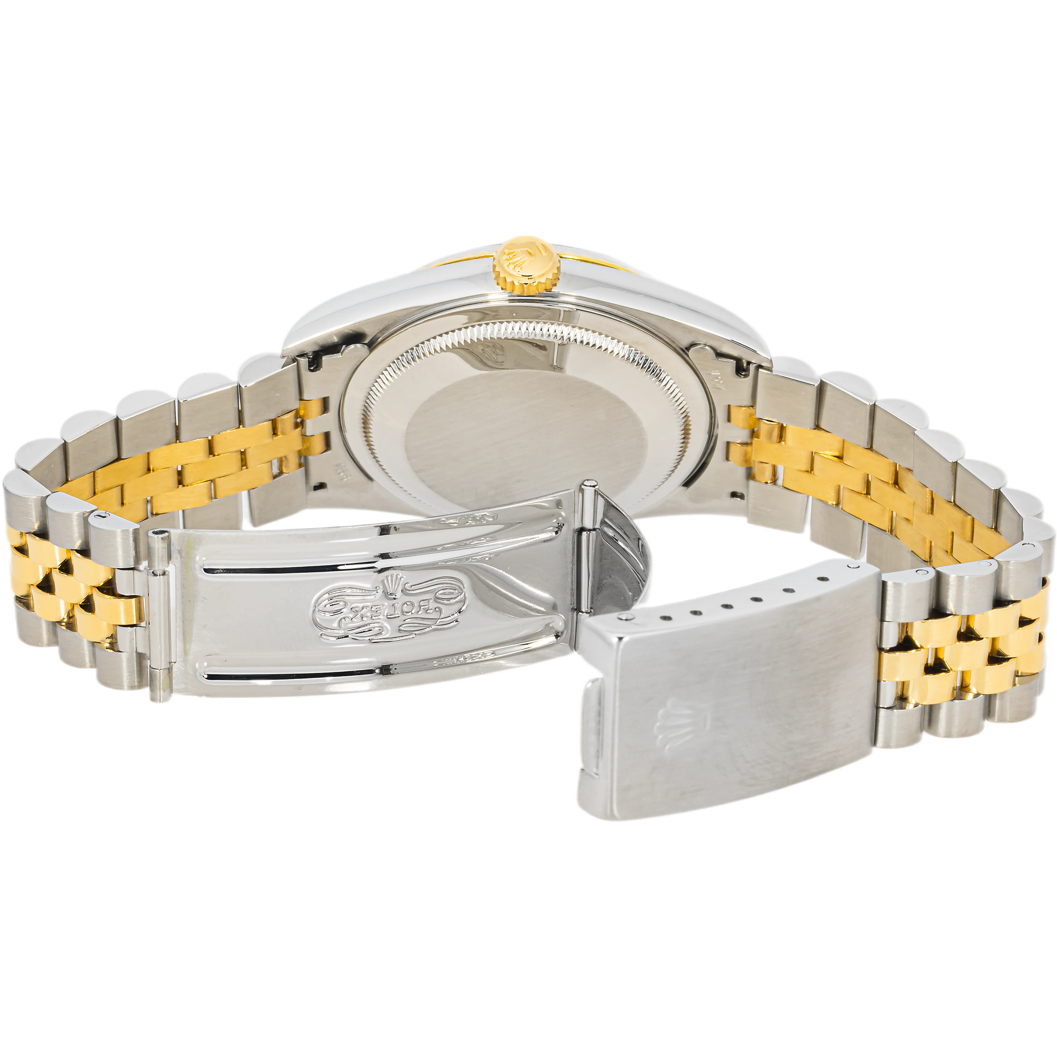 Rolex 16233 Datejust 36 mm Fluted Bezel Champagne Diamond Dial Jubilee Bracelet Box 1994 - Image 8