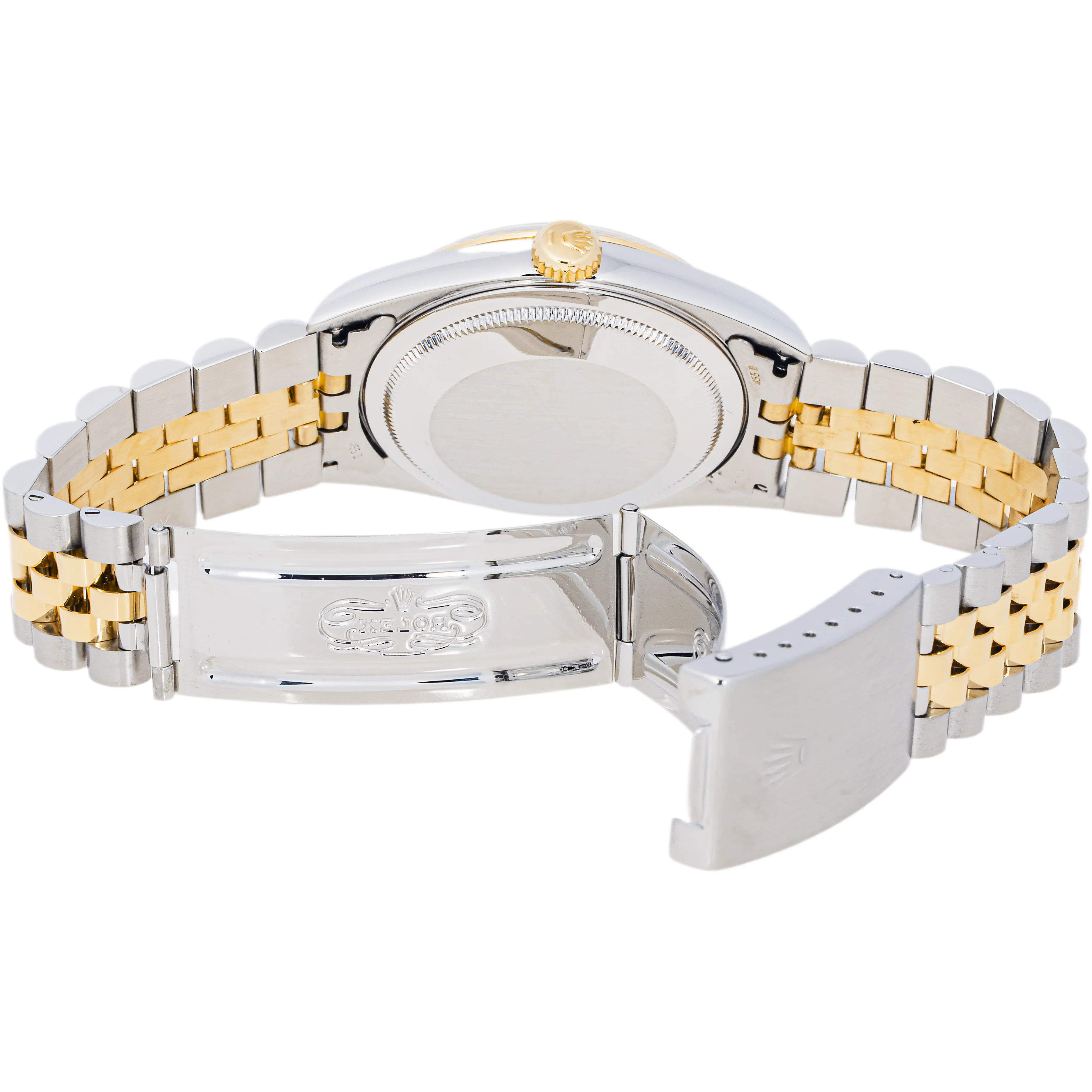 Rolex 16233 Datejust 36 mm Fluted Bezel Champagne Diamond Dial Jubilee Bracelet Box 1994 - Image 8