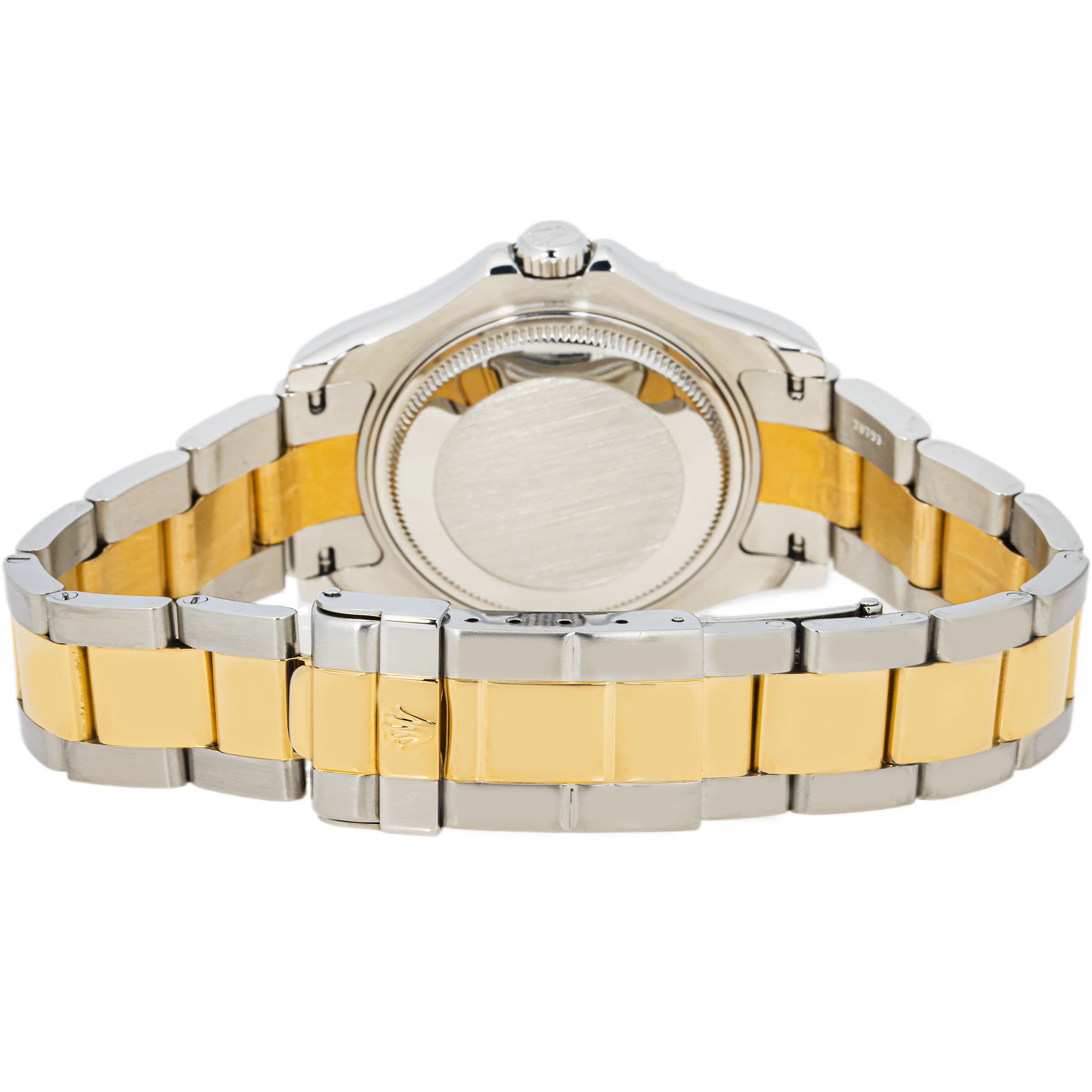 Rolex 168628 Yacht-Master 35mm Two-Tone Silver Dial Oyster Bracelet Box and Papers 2003 - Image 4
