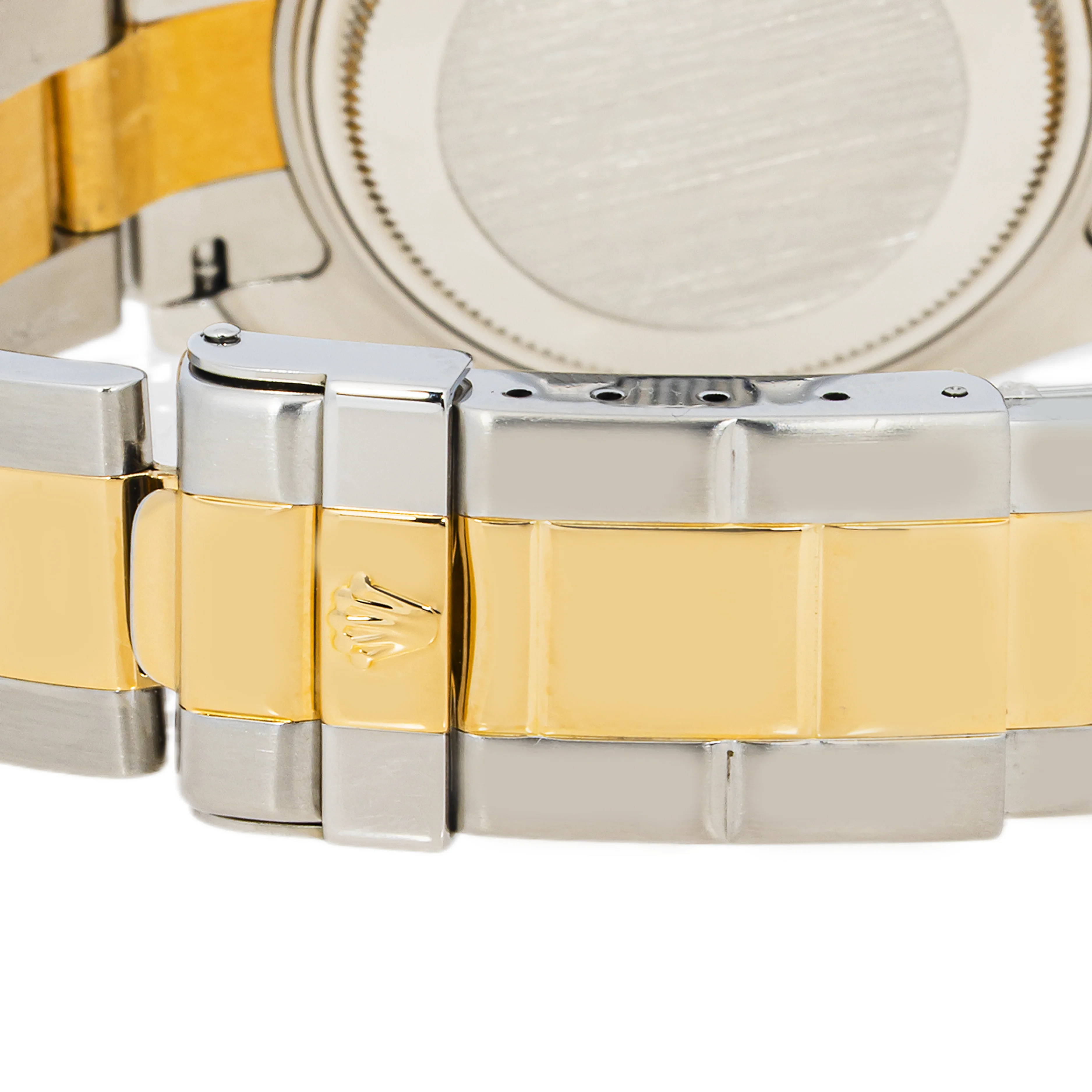 Rolex 168628 Yacht-Master 35mm Two-Tone Silver Dial Oyster Bracelet Box and Papers 2003 - Image 5