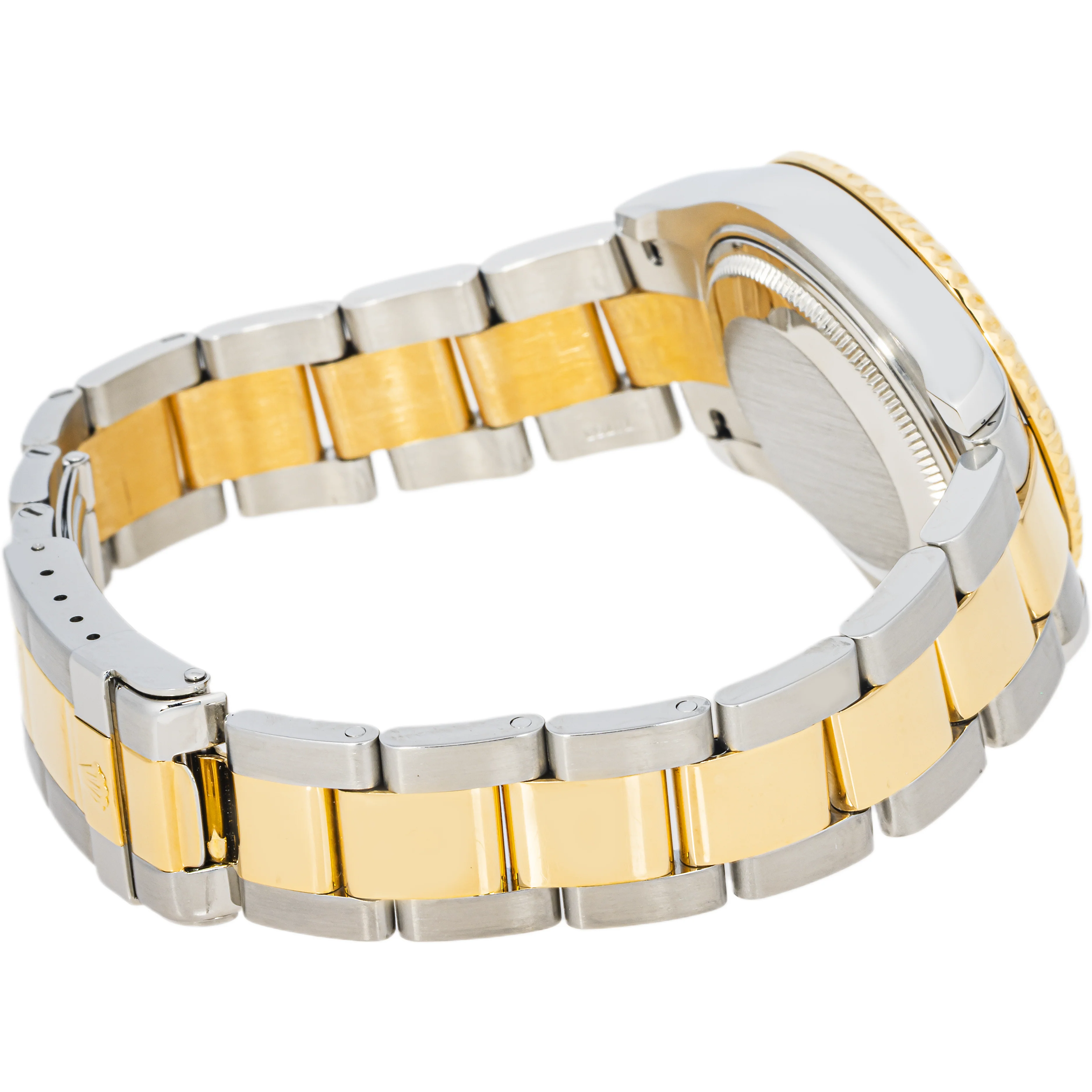 Rolex 168628 Yacht-Master 35mm Two-Tone Silver Dial Oyster Bracelet Box and Papers 2003 - Image 6