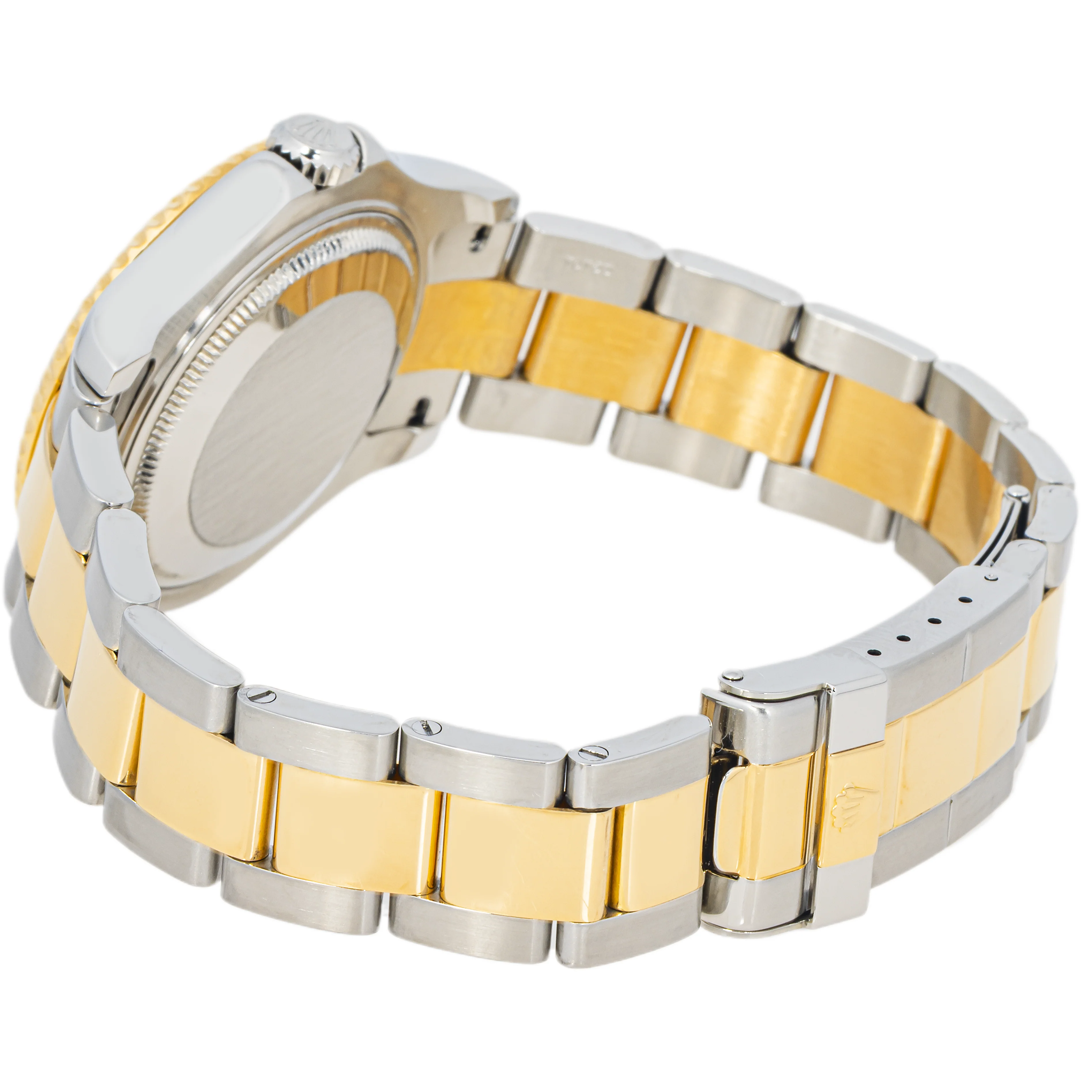 Rolex 168628 Yacht-Master 35mm Two-Tone Silver Dial Oyster Bracelet Box and Papers 2003 - Image 7