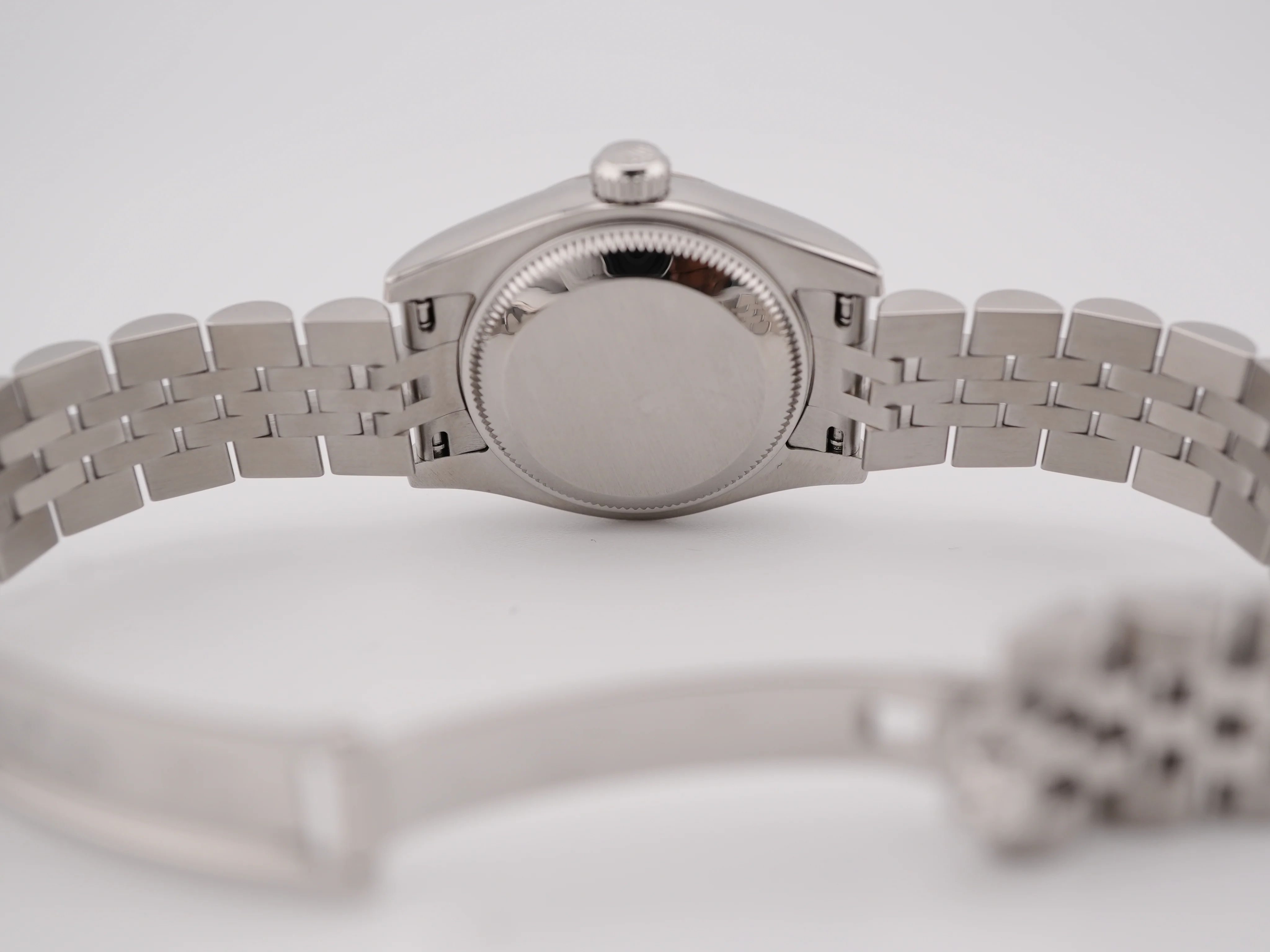 Rolex 179174 Lady-Datejust 26 mm Fluted Bezel MOP White Dial Jubilee Bracelet Box and Papers 2012 - Image 10