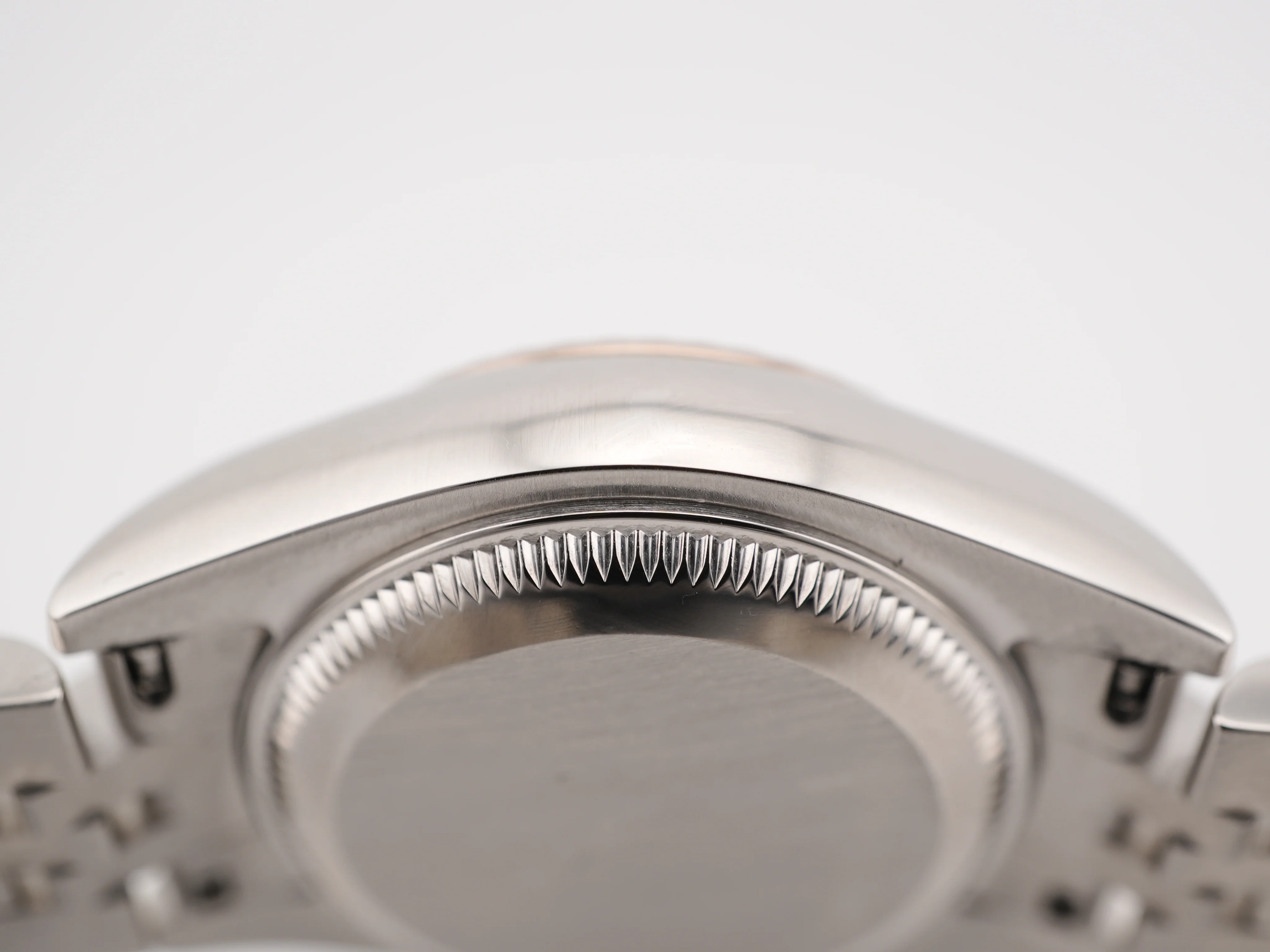 Rolex 179174 Lady-Datejust 26 mm Fluted Bezel Silver Dial Jubilee Bracelet Box and Papers 2007 - Image 9