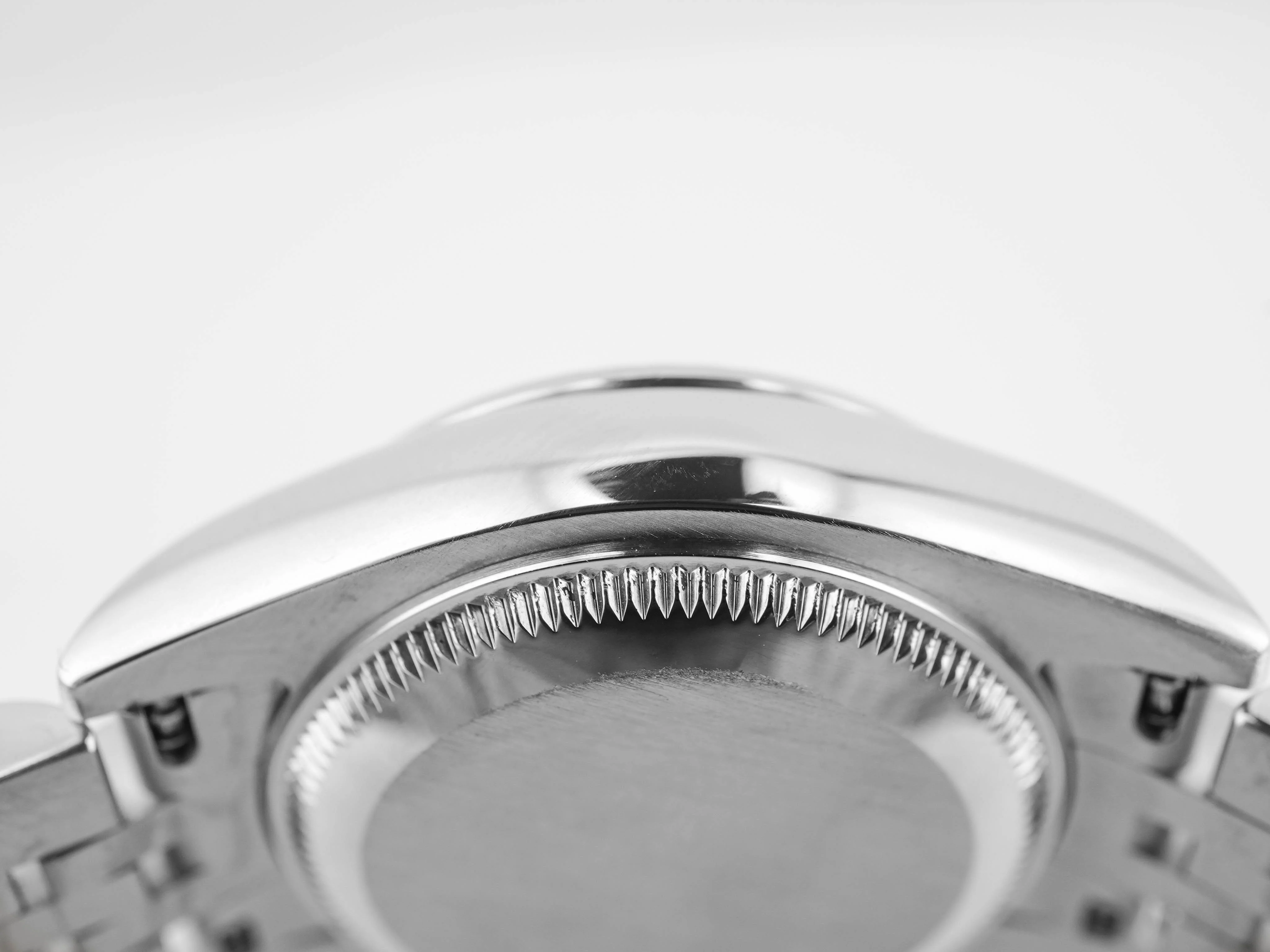Rolex 179174 Lady-Datejust 26 mm Fluted Bezel Silver Dial Jubilee Bracelet Box and Papers 2015 - Image 9