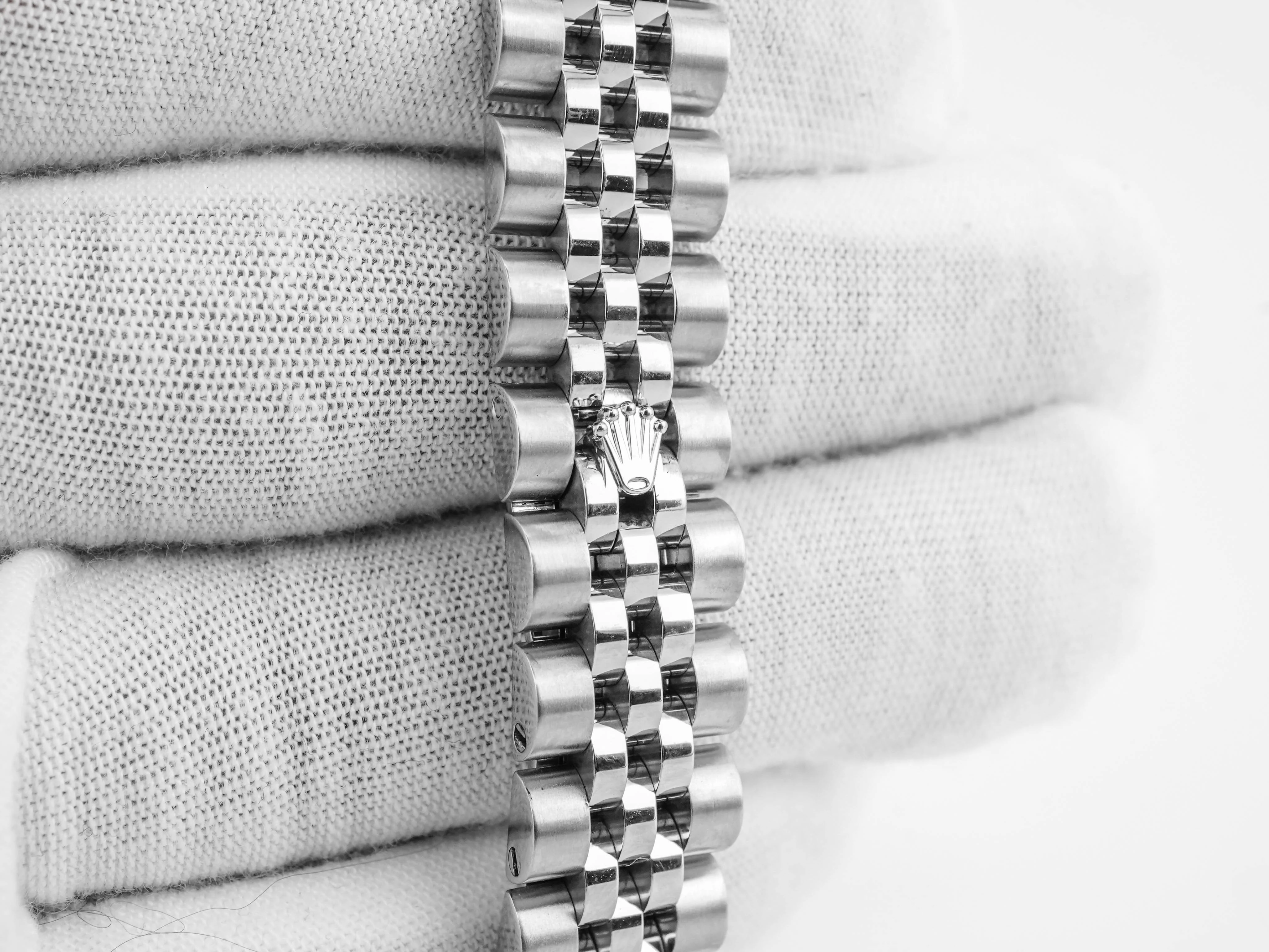 Rolex 179174 Lady-Datejust 26 mm Silver Diamond Dial Jubilee Bracelet Box and Papers 2012 - Image 4