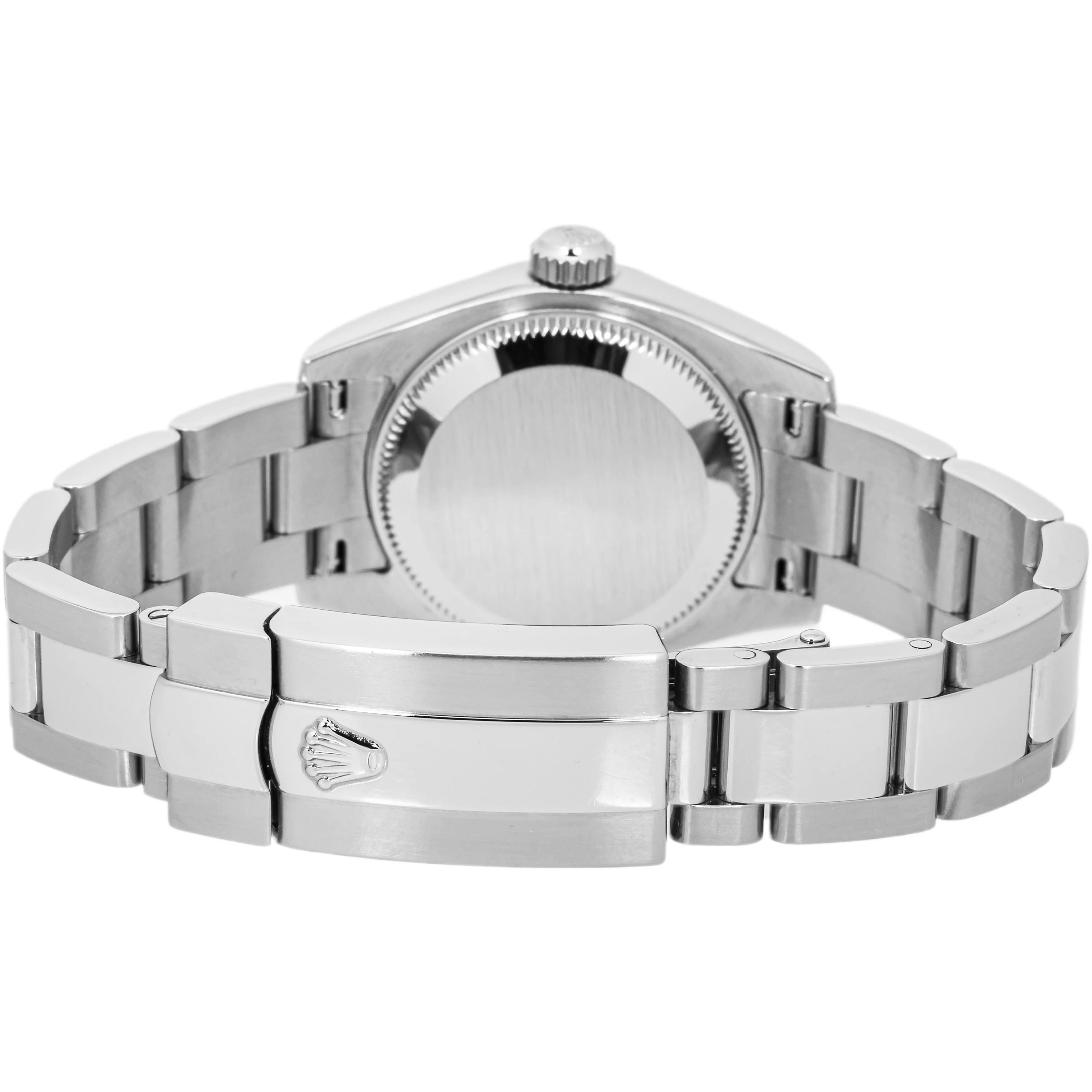Rolex 179174 Lady-Datejust 26mm Fluted Bezel Rhodium Roman Dial Oyster Bracelet Box and CPO 2026 - Image 4