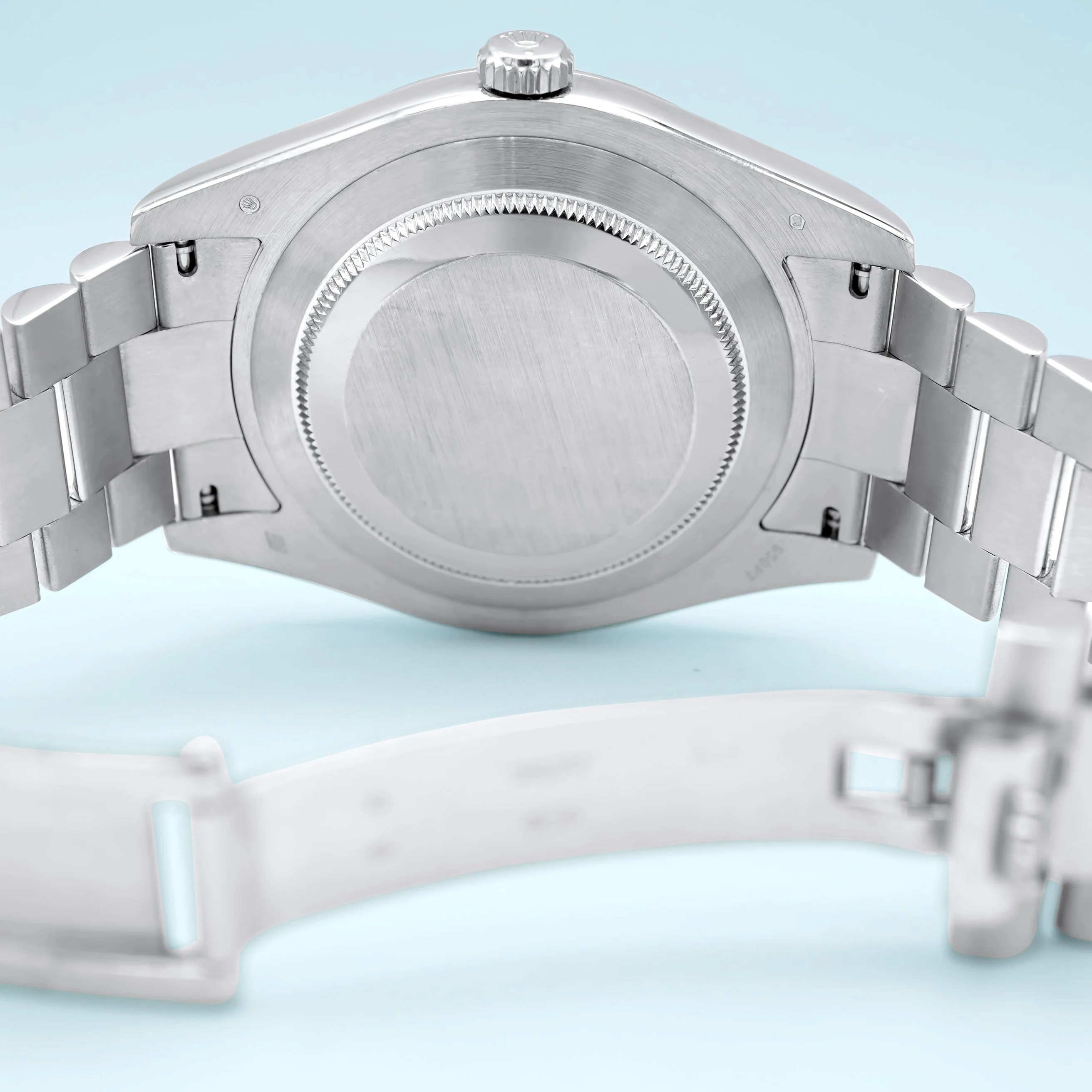 Rolex 218206 Day-Date II 41 mm Ice Blue Roman Dial Platinum President Bracelet Complete Set 2012 - Image 10