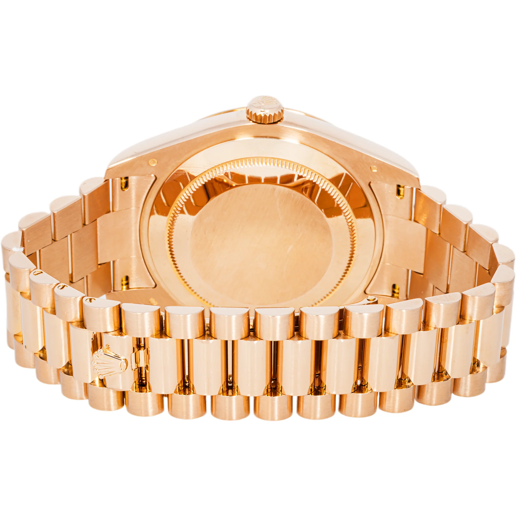 Rolex 218235 Day-Date II 41mm Rose Gold Sundust Diamond Dial President Bracelet Box and Papers 2012 - Image 4