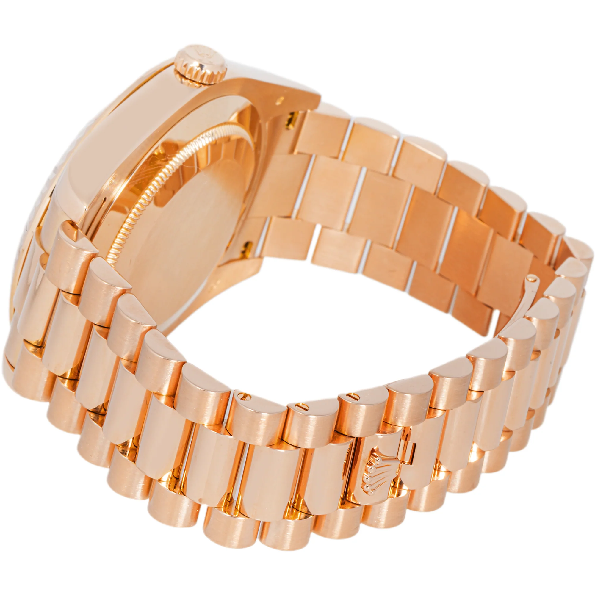 Rolex 218235 Day-Date II 41mm Rose Gold Sundust Diamond Dial President Bracelet Box and Papers 2012 - Image 7