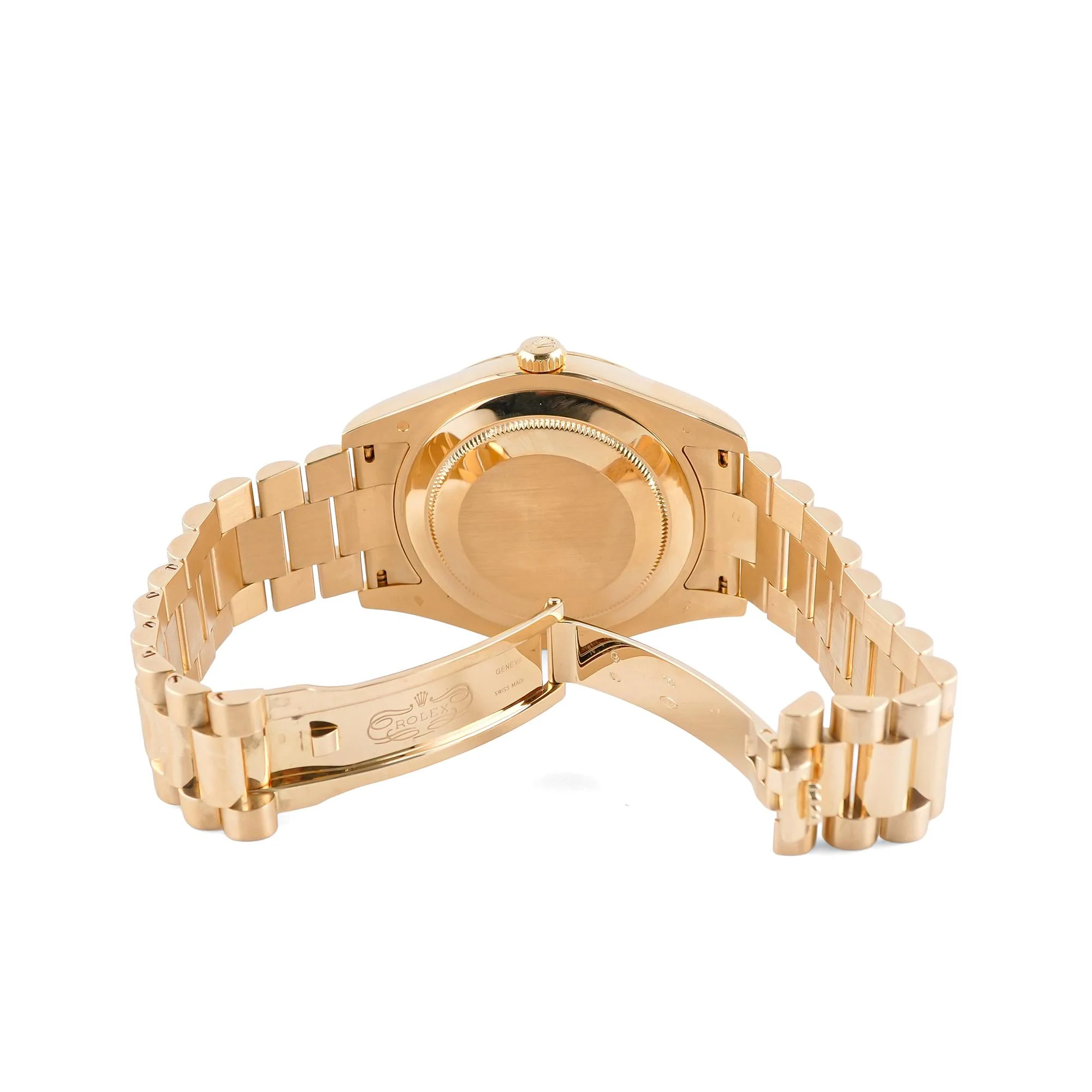 Rolex 218238 Day-Date II 41 mm 18K Yellow Gold Champagne Roman Dial Box and Papers 2011 - Image 5