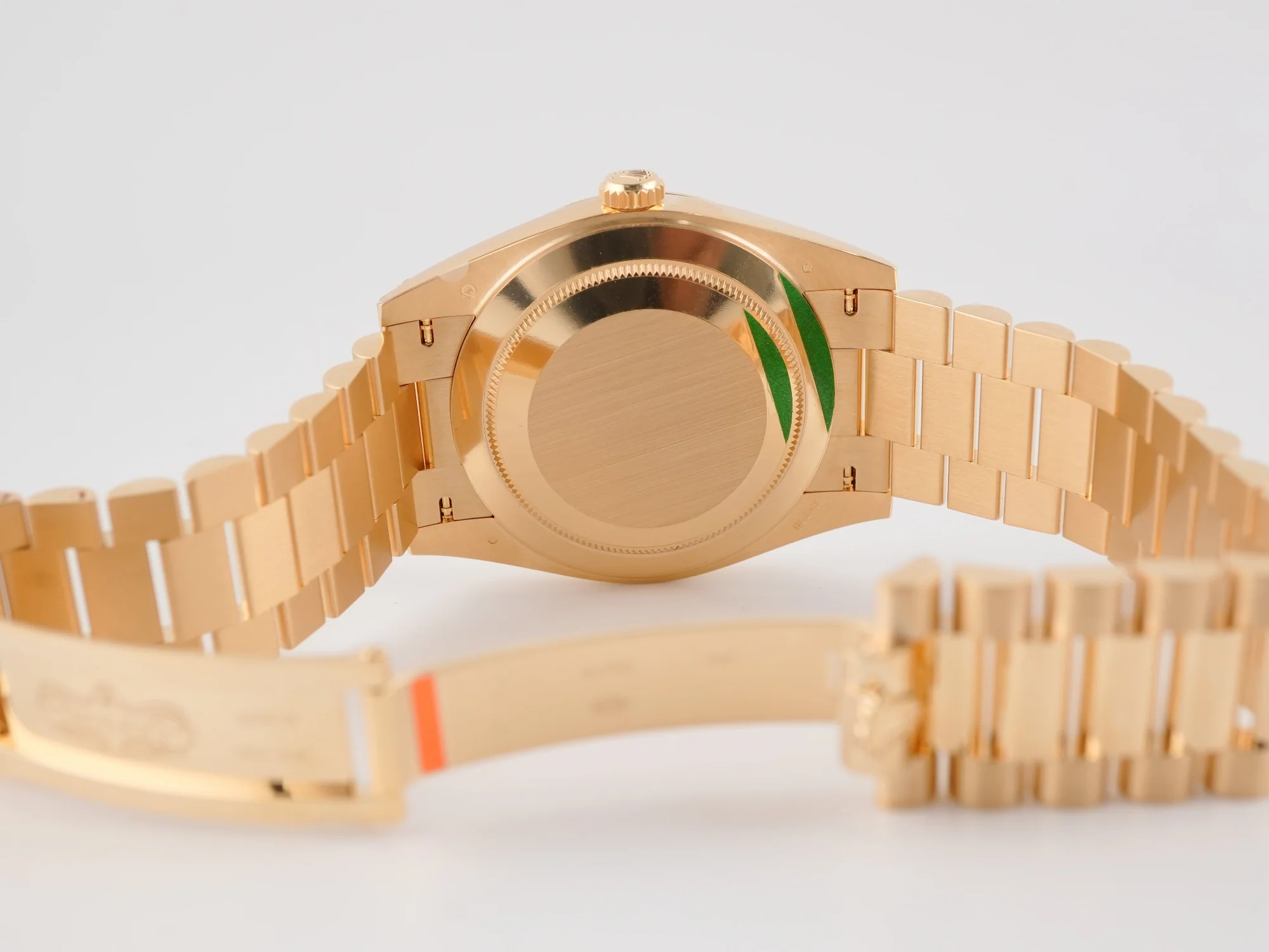 Rolex 228238 Day-Date 40 mm 18K Yellow Gold Silver Dial President Bracelet Box and Papers 2025 - Image 10