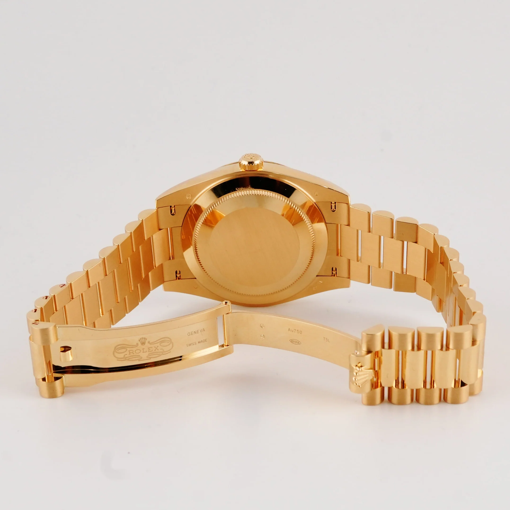 Rolex 228238 Day-Date 40 mm 18K Yellow Gold Silver Index Dial President Bracelet Complete Set 2026 - Image 8
