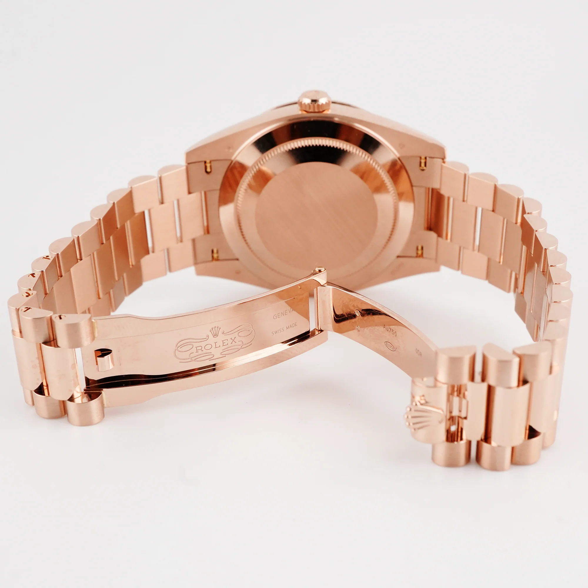 Rolex 228345RBR Day-Date 40mm 18K Rose Gold Olive Dial President Bracelet Complete Set 2026 - Image 8