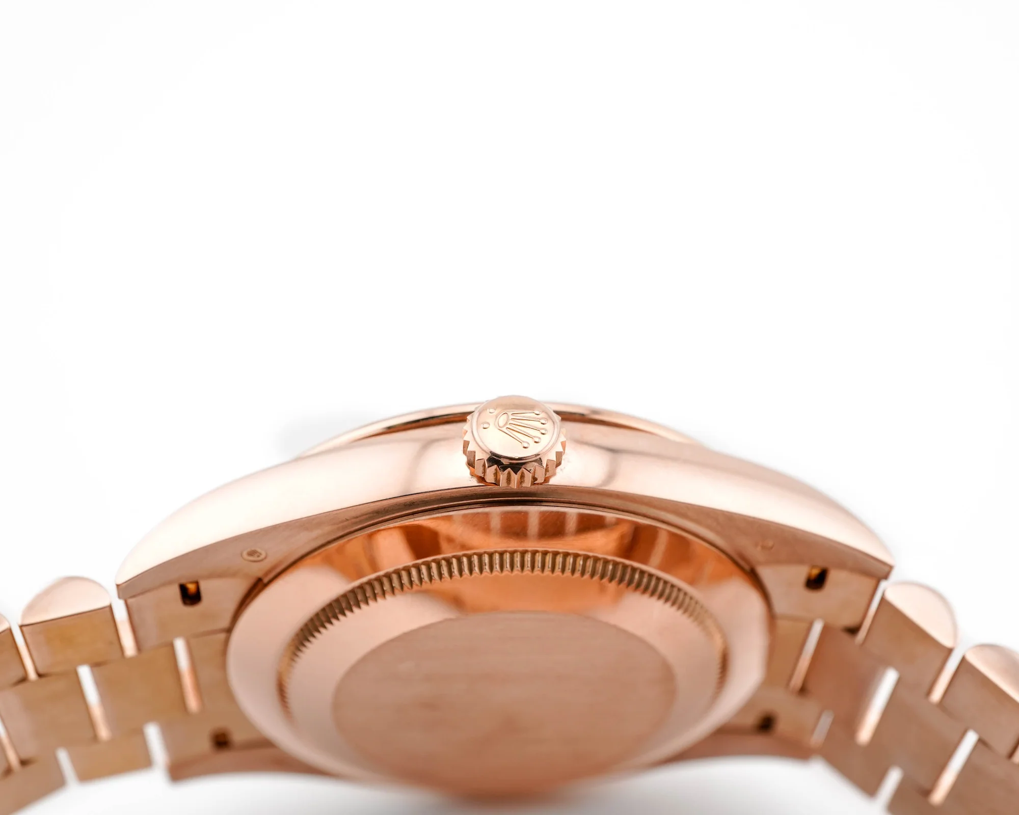 Rolex 228345RBR Day-Date 40 mm 18K Rose Gold Sundust Dial President Bracelet Box and Papers 2019 - Image 8