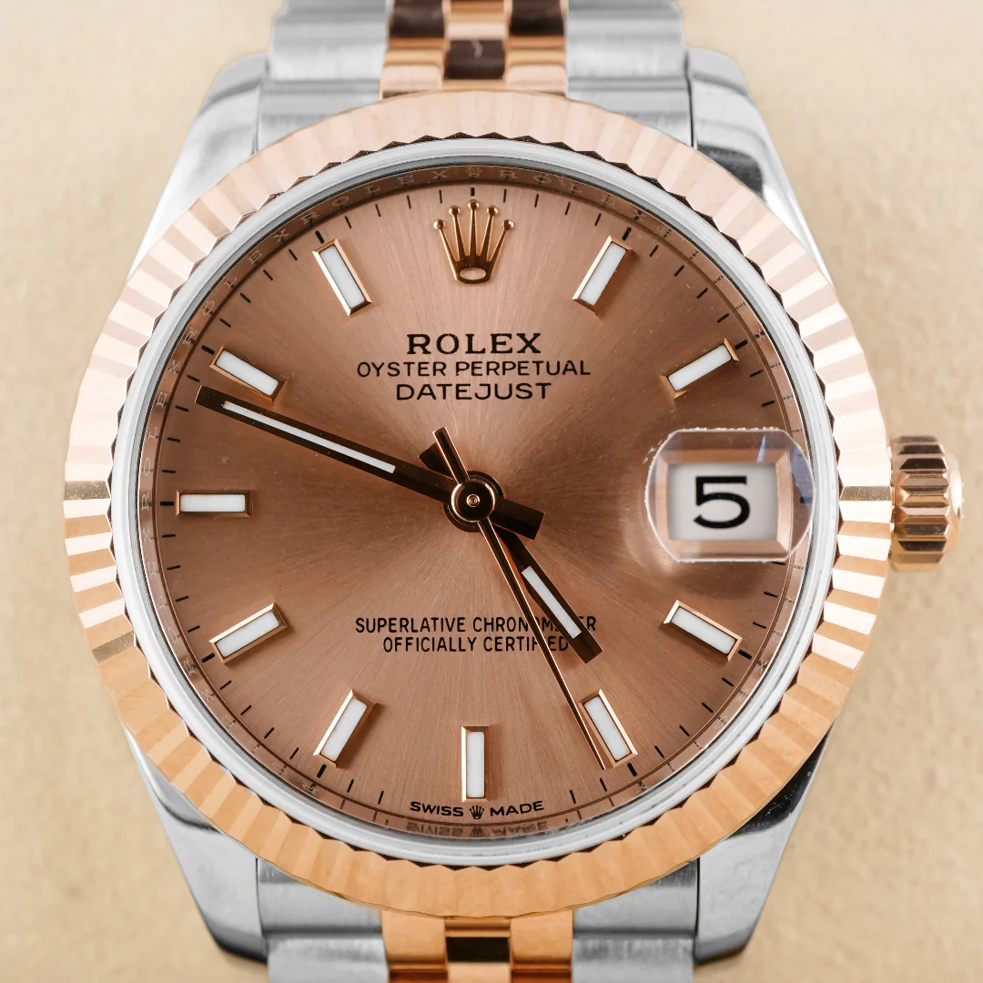 Rolex 278271 Datejust 31 mm 18K Rose Gold Pink Index Dial Jubilee Bracelet Box and Papers 2021 - Image 3