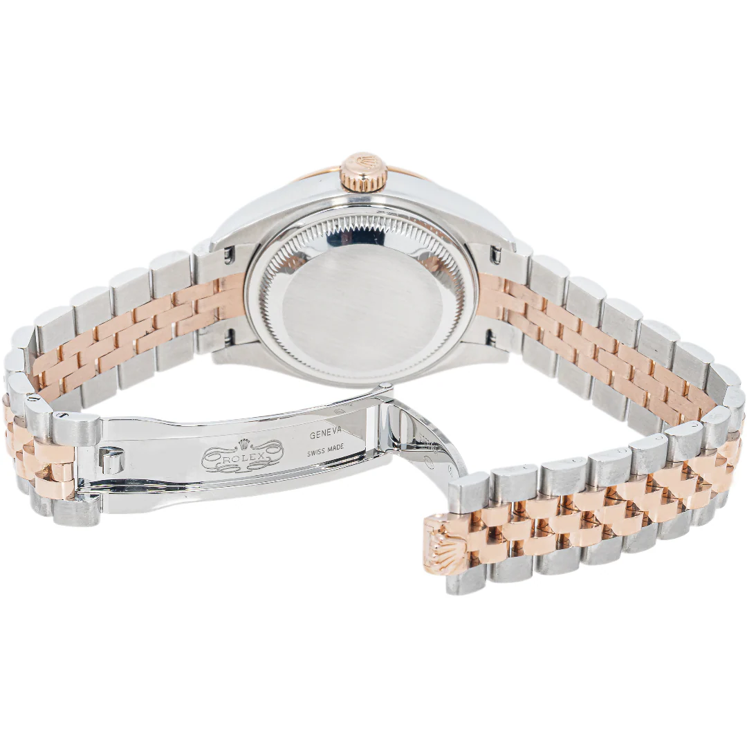Rolex 279171 Lady-Datejust 28mm Sundust Roman Dial Jubilee Bracelet Box and Papers 2020 - Image 8