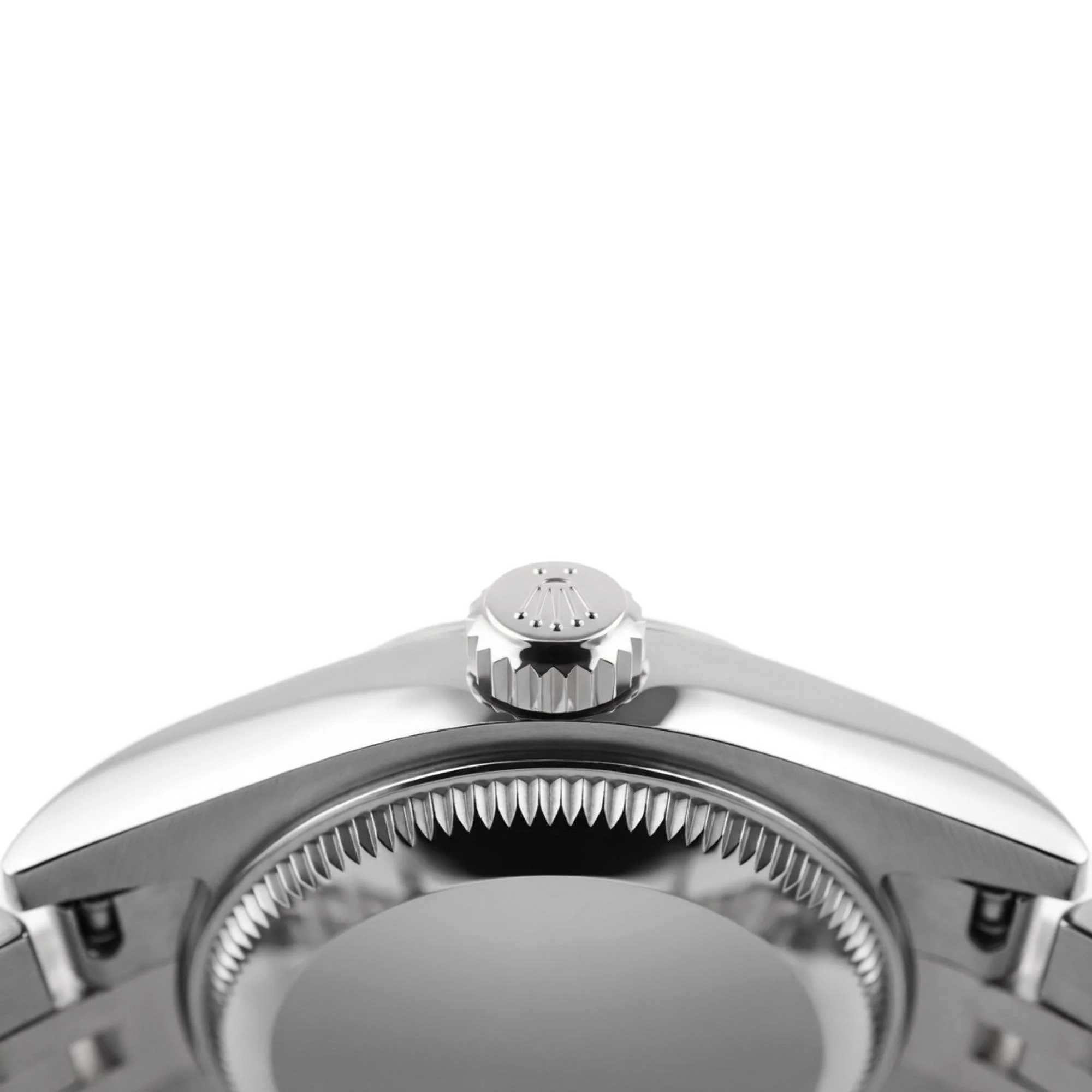 Rolex 279174 Lady-Datejust 28 mm Fluted Bezel Dark Grey Roman Dial Jubilee Bracelet Box and Papers 2019 - Image 7