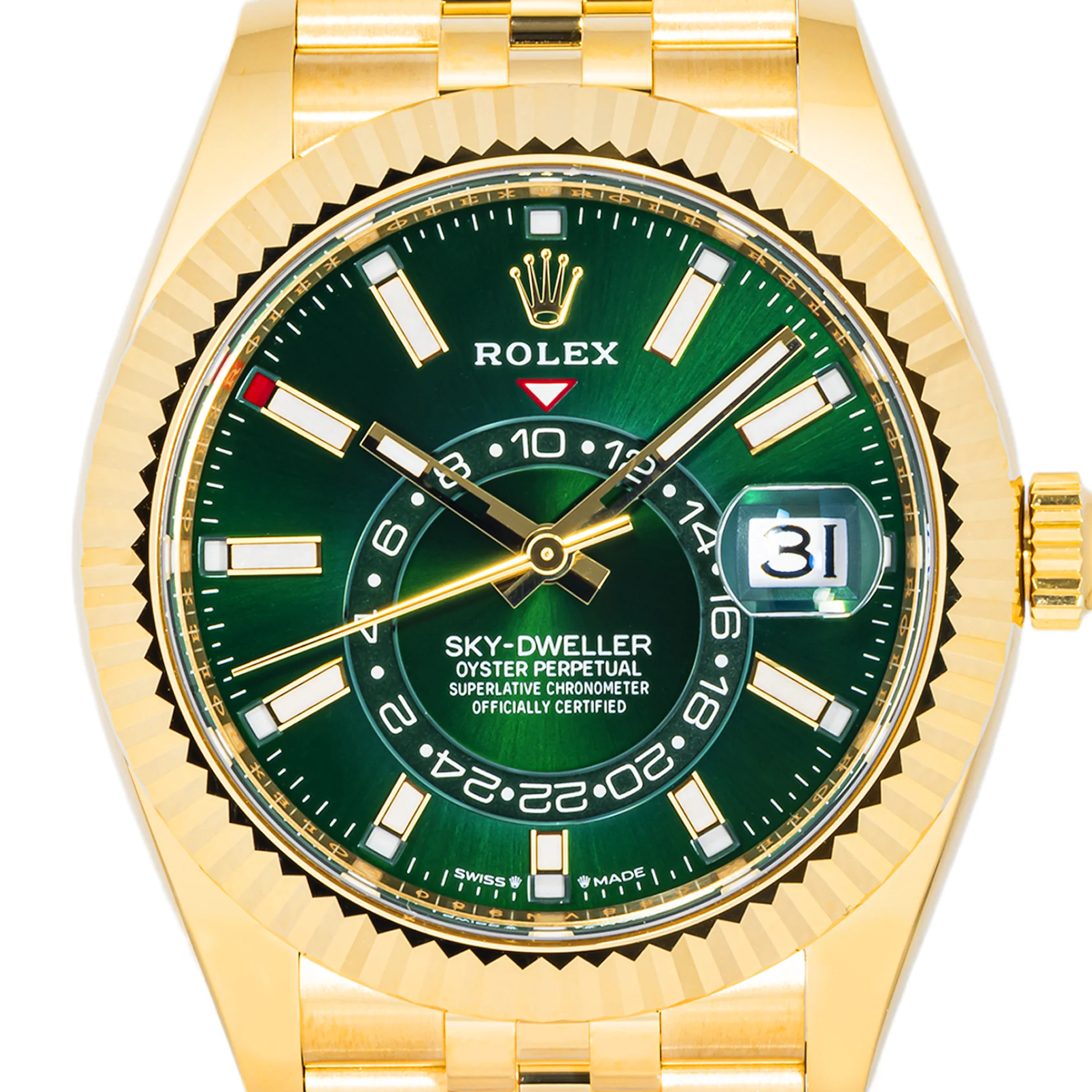 Rolex 336938 Sky-Dweller 42 mm Green Index Dial Jubilee Bracelet Complete Set 2026 - Image 3