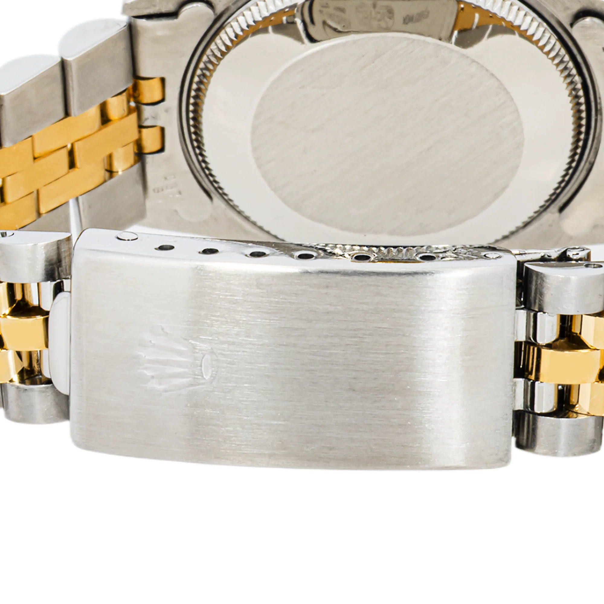 Rolex 68273 Datejust 31 mm Fluted Bezel Black Diamond Dial Jubilee Bracelet Box and Papers 1990 - Image 5