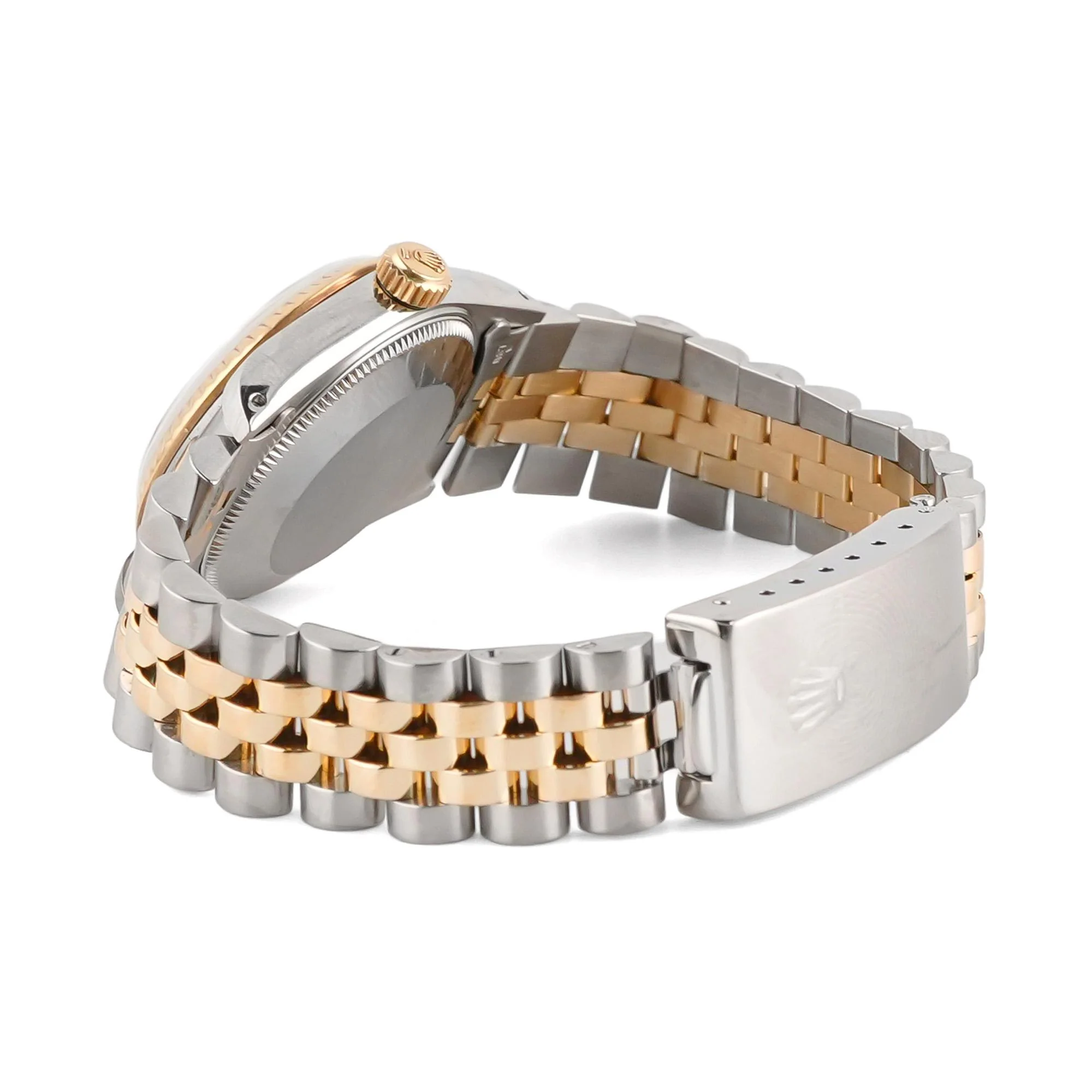 Rolex 68273 Datejust 31 mm Fluted Bezel Champagne Diamond Dial Jubilee Bracelet Box 1991 - Image 5