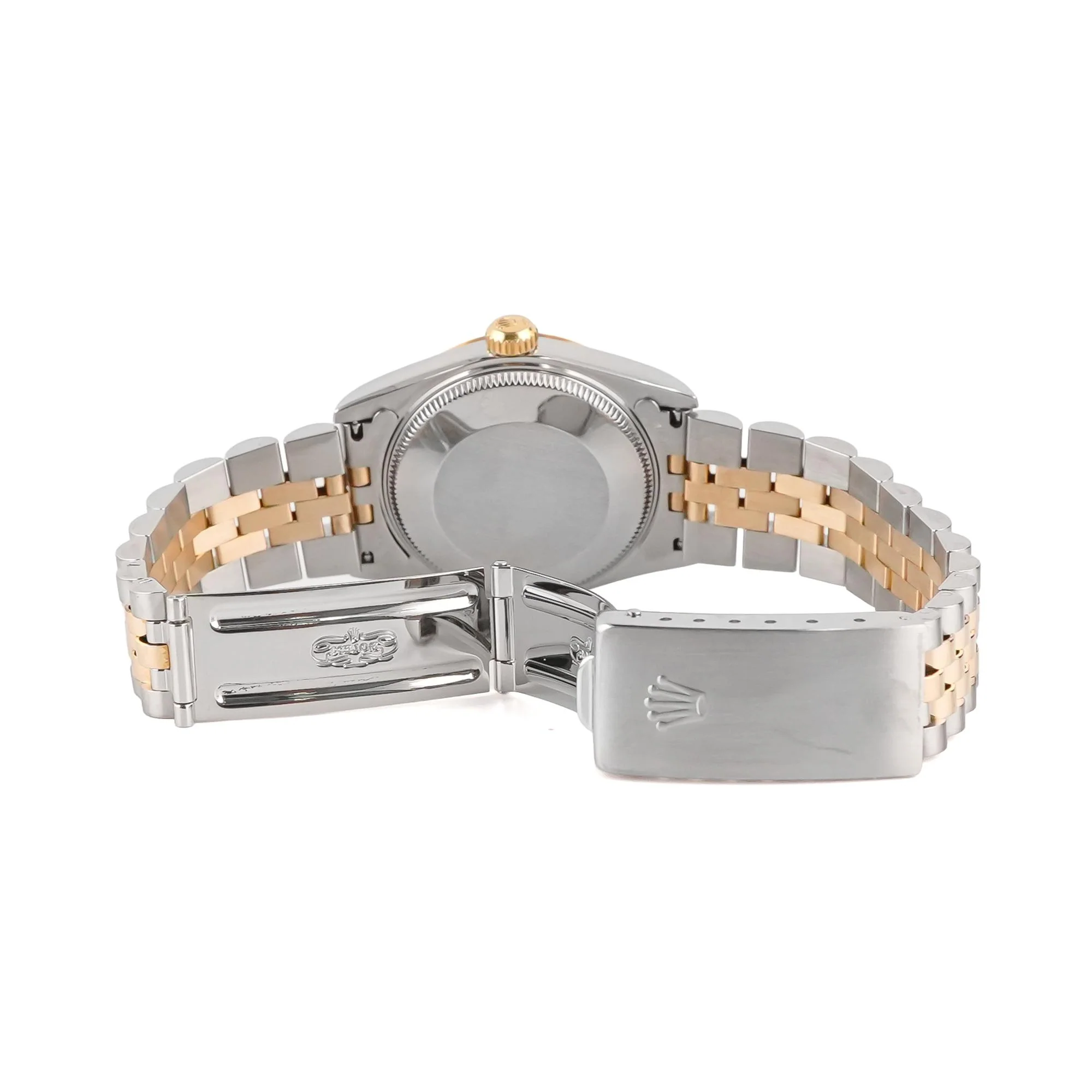 Rolex 68273 Datejust 31 mm Fluted Bezel Champagne Index Dial Jubilee Bracelet Box 1995 - Image 4