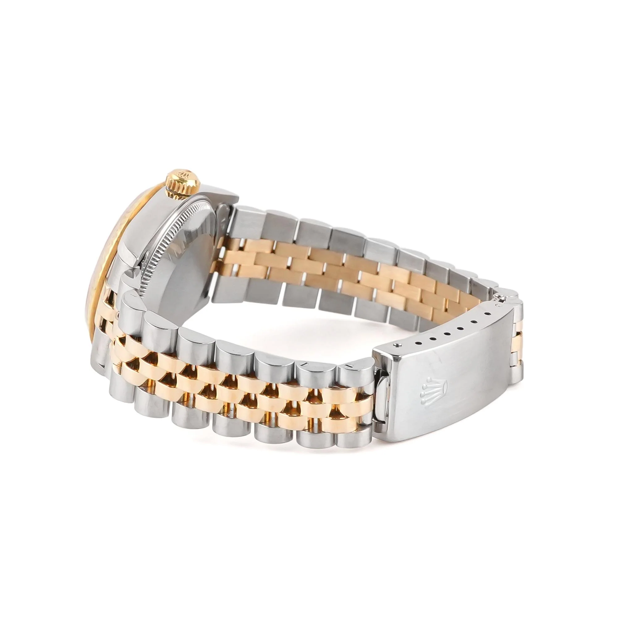 Rolex 68273 Datejust 31 mm Fluted Bezel Champagne Index Dial Jubilee Bracelet Box 1995 - Image 5