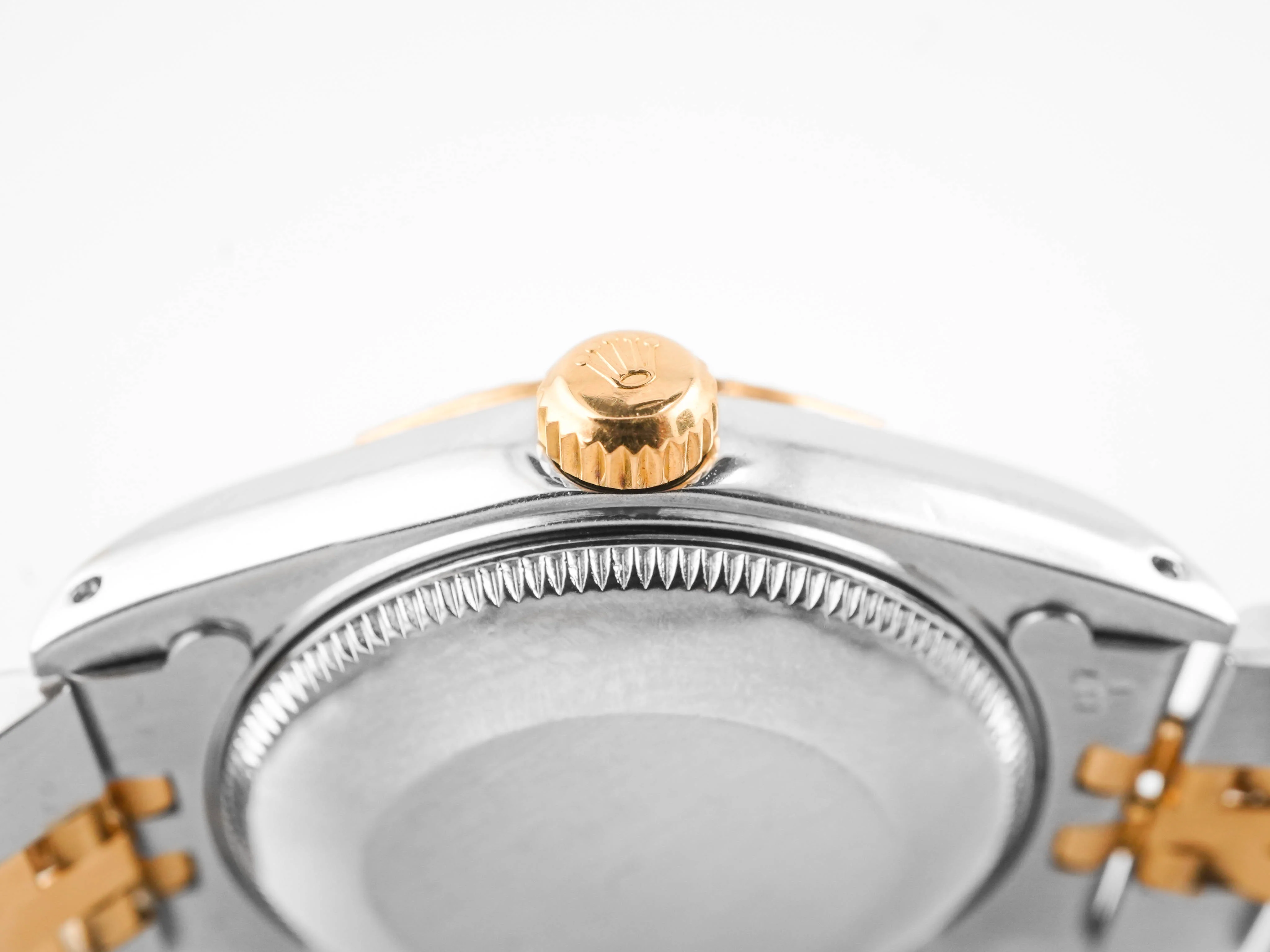 Rolex 68273 Datejust 31 mm Fluted Bezel Champagne Roman Dial Jubilee Bracelet Box and Papers 1998 - Image 7