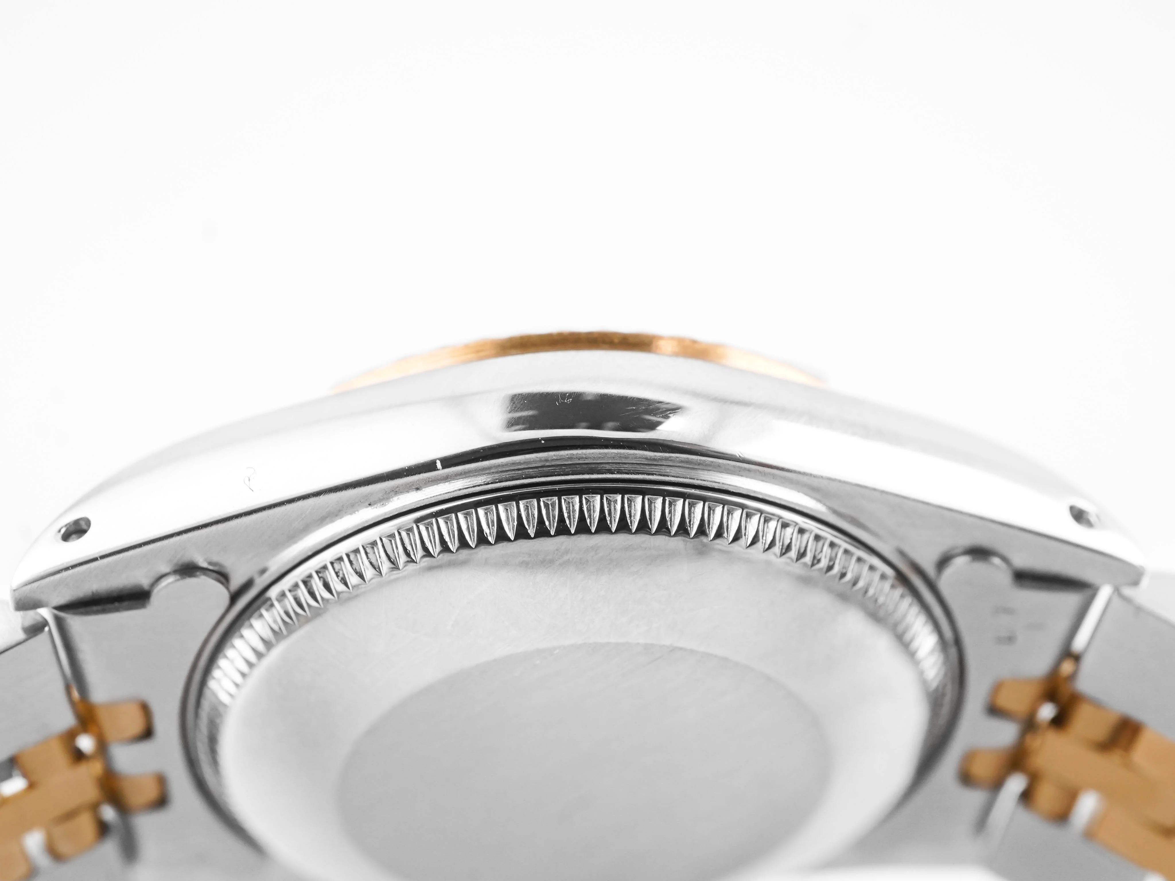 Rolex 68273 Datejust 31 mm Fluted Bezel Champagne Roman Dial Jubilee Bracelet Box and Papers 1998 - Image 8