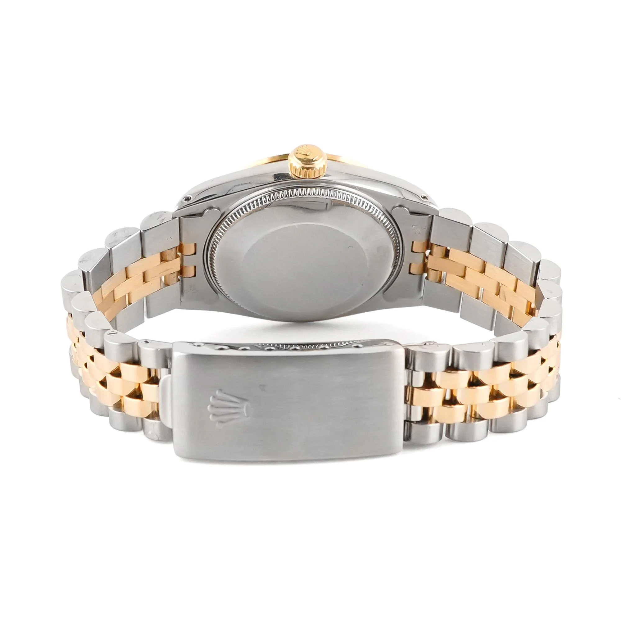 Rolex 68273 Datejust 31 mm Fluted Bezel White Roman Dial Jubilee Bracelet Box 1991 - Image 3