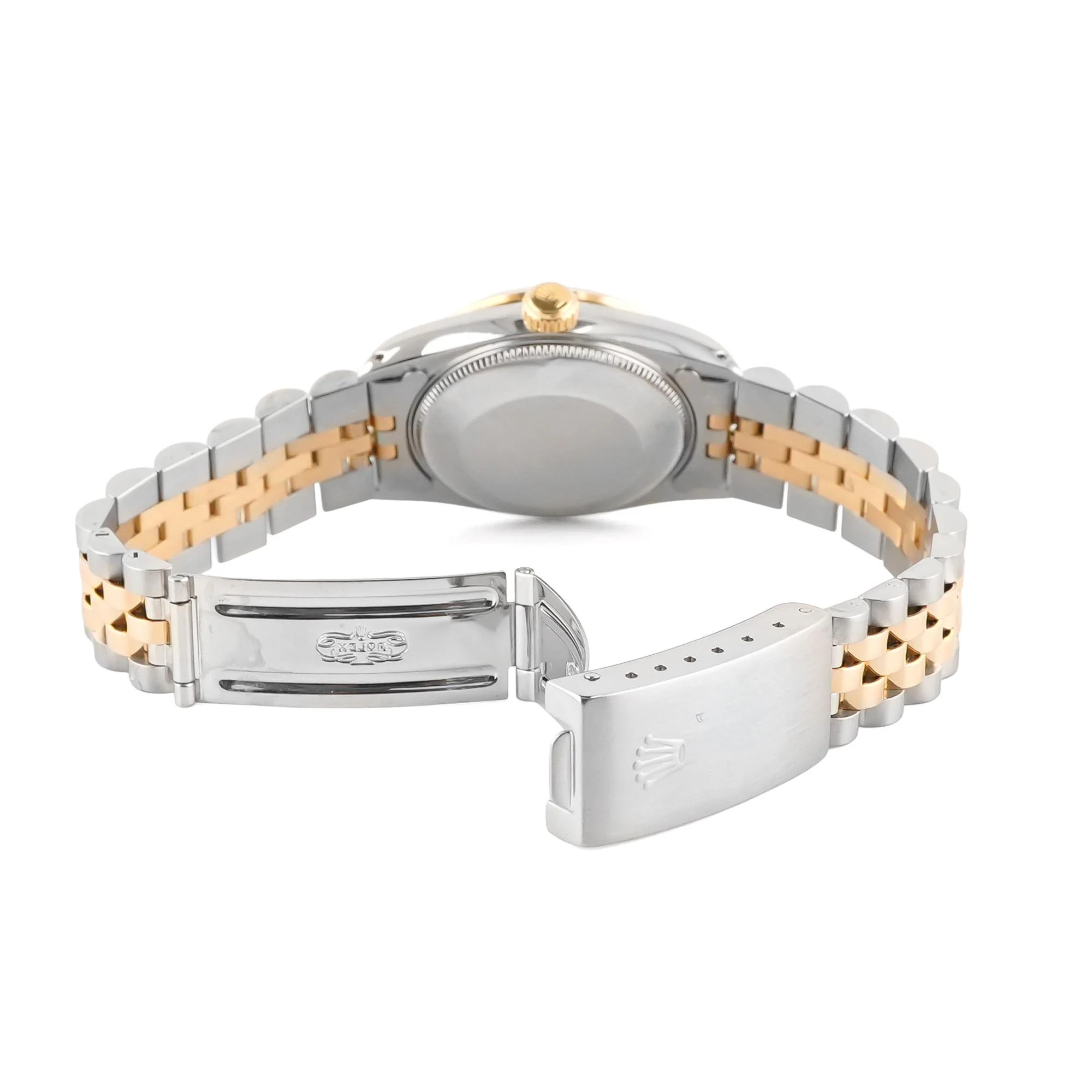 Rolex 68273 Datejust 31 mm Fluted Bezel White Roman Dial Jubilee Bracelet Box 1991 - Image 4
