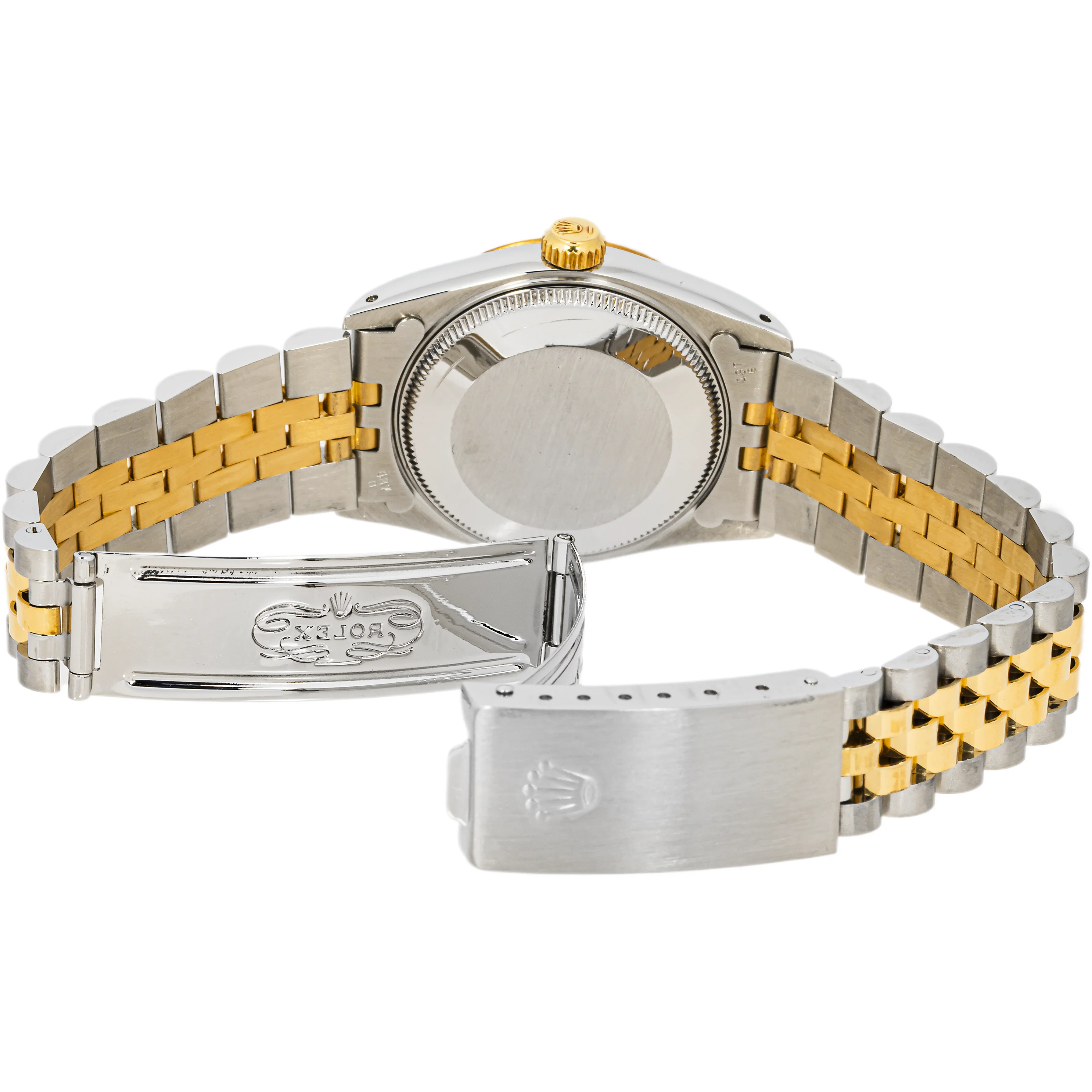Rolex 68273 Datejust 31 mm Fluted Bezel White Roman Dial Jubilee Bracelet Box and Papers 1993 - Image 8