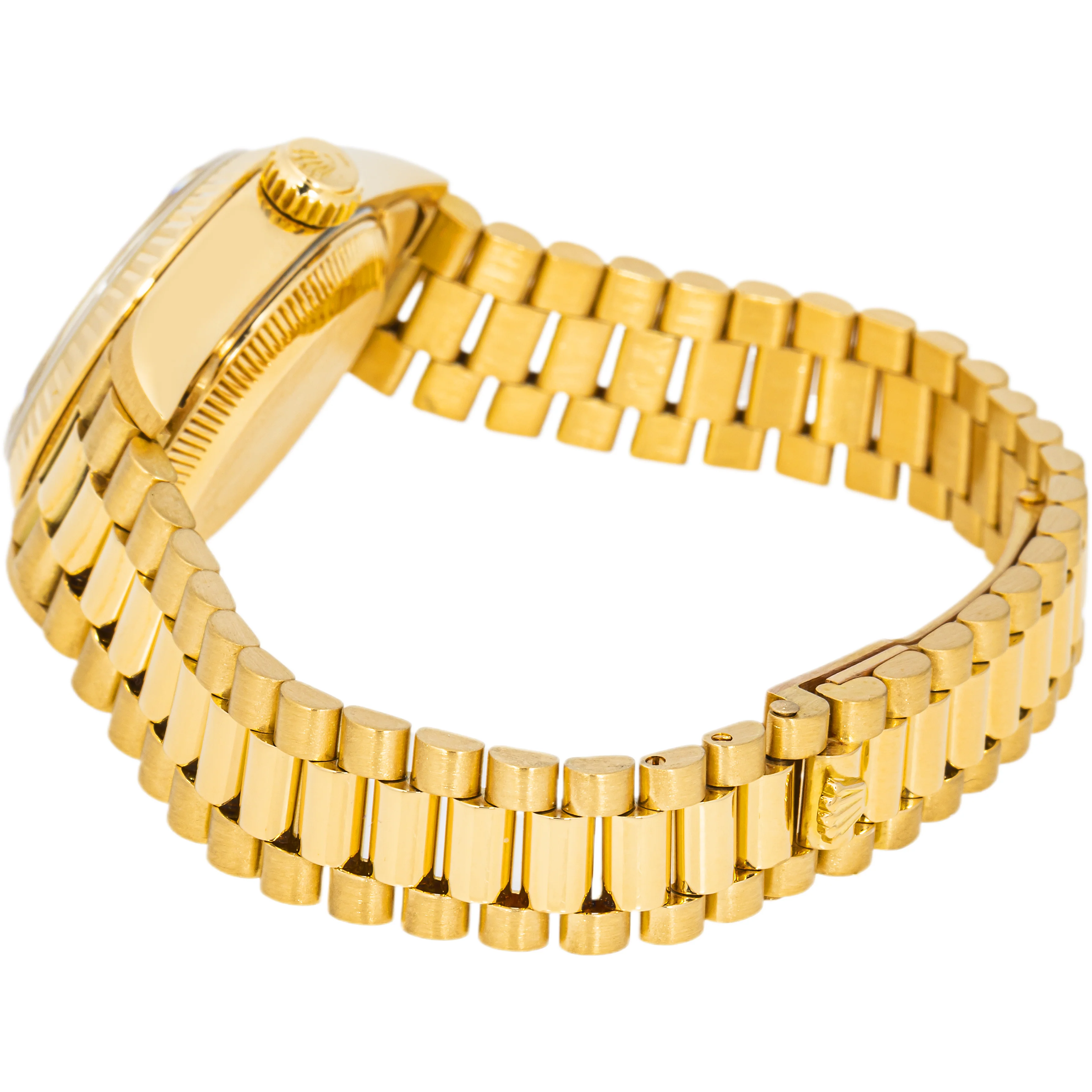 Rolex 69178 Lady-Datejust 26 mm Champagne Index Dial President Bracelet with Box 1980 - Image 6