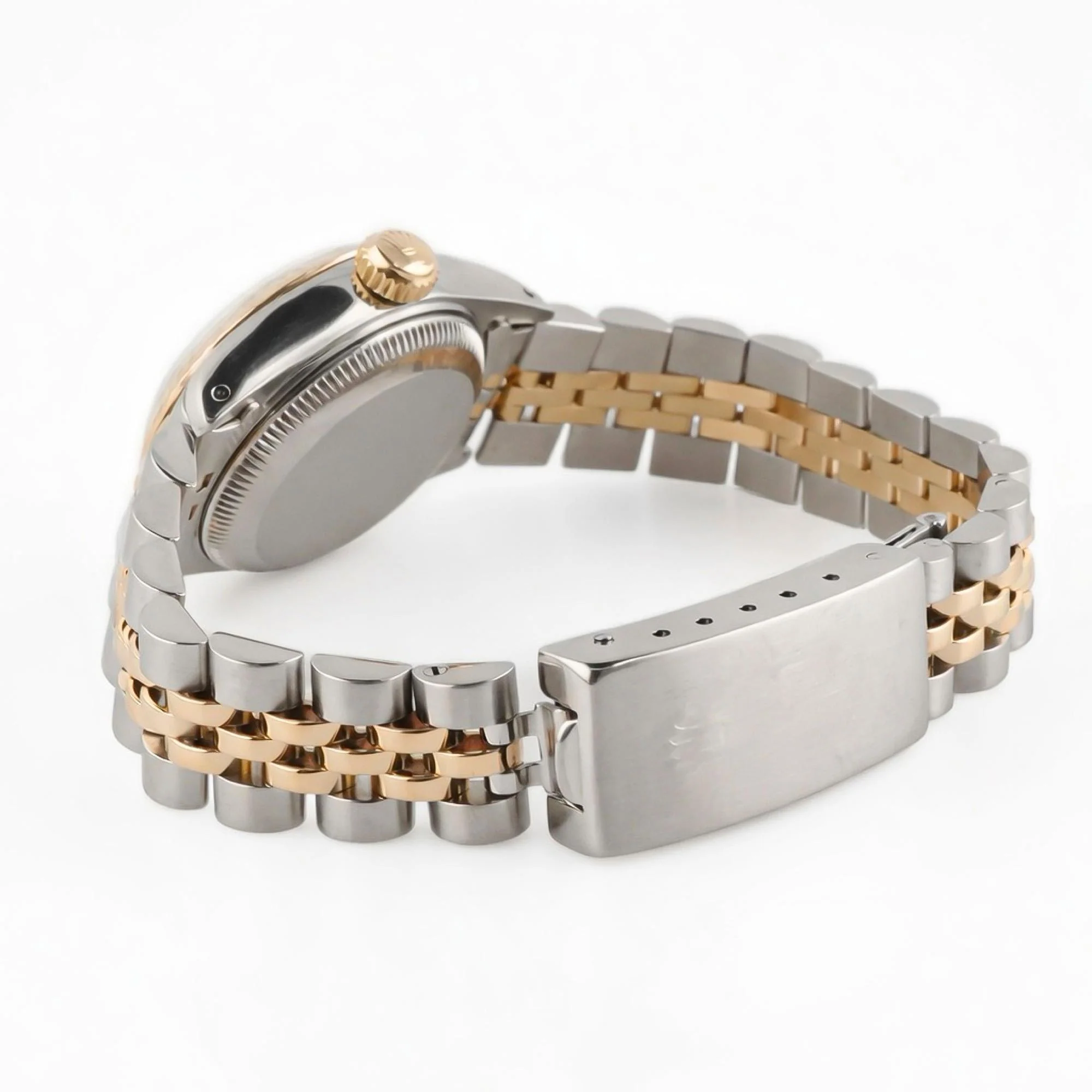 Rolex 69173 Lady-Datejust 26 mm Champagne Diamond Dial Jubilee Bracelet Box 1988 - Image 5