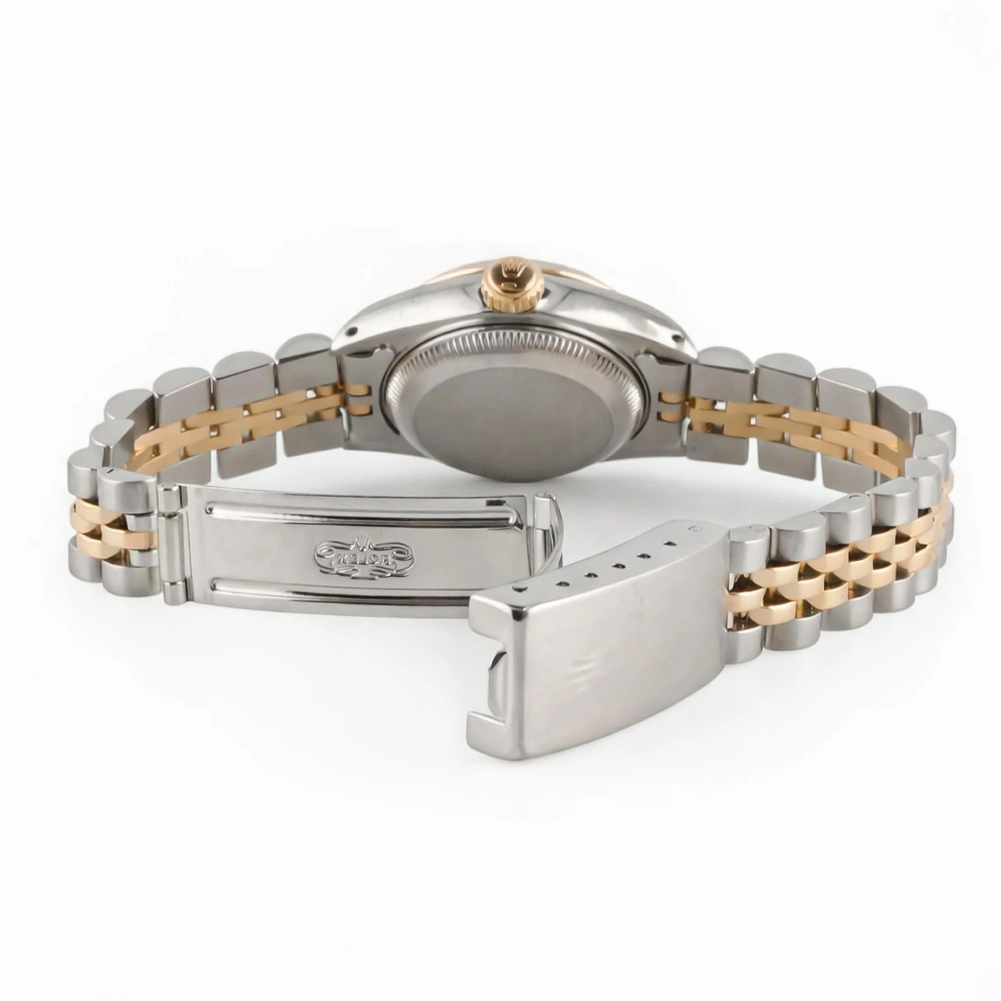 Rolex 69173 Lady-Datejust 26 mm Champagne Diamond Dial Jubilee Bracelet Box 1988 - Image 6