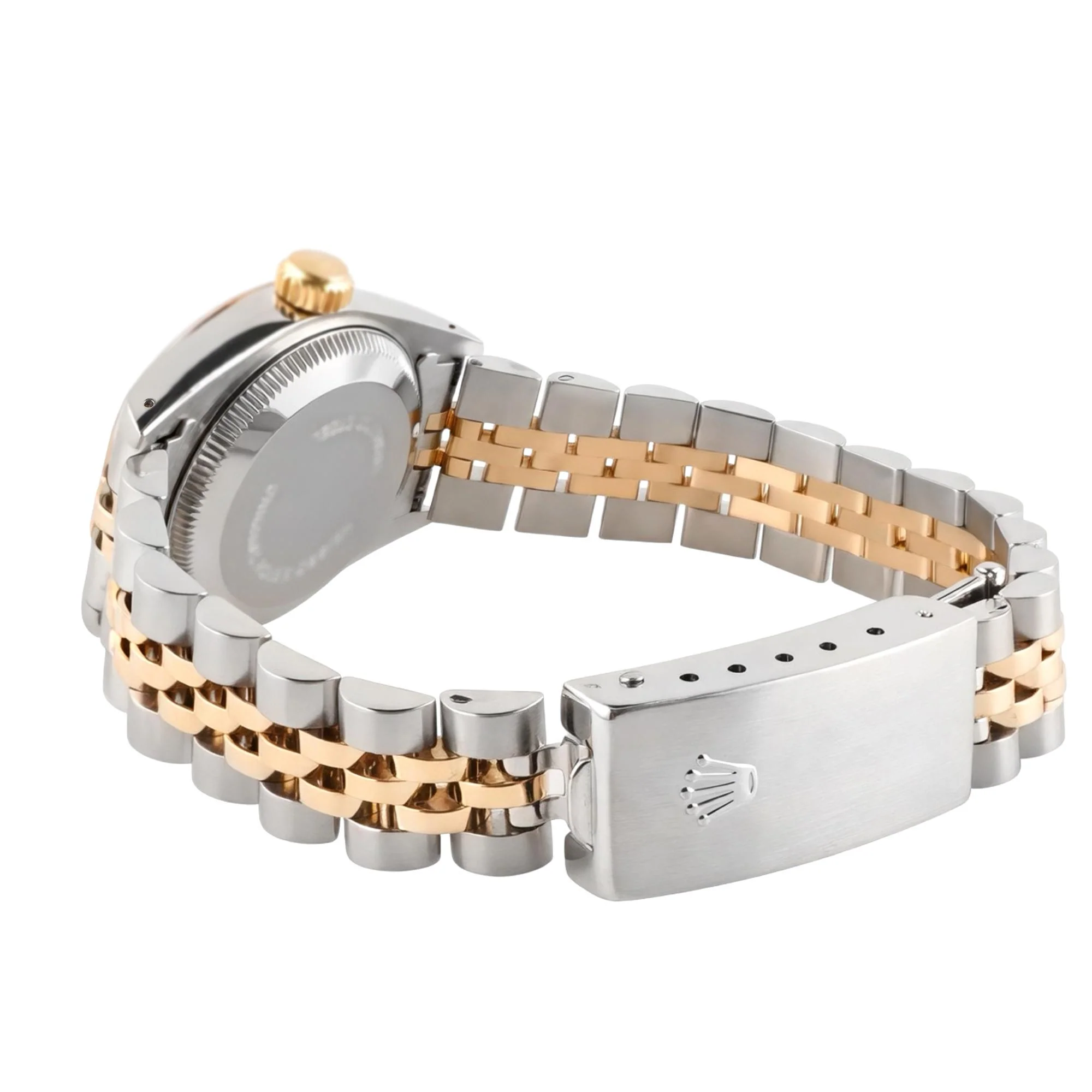Rolex 69173 Lady-Datejust 26 mm Champagne Diamond Dial Jubilee Bracelet Box and Papers 1990 - Image 4