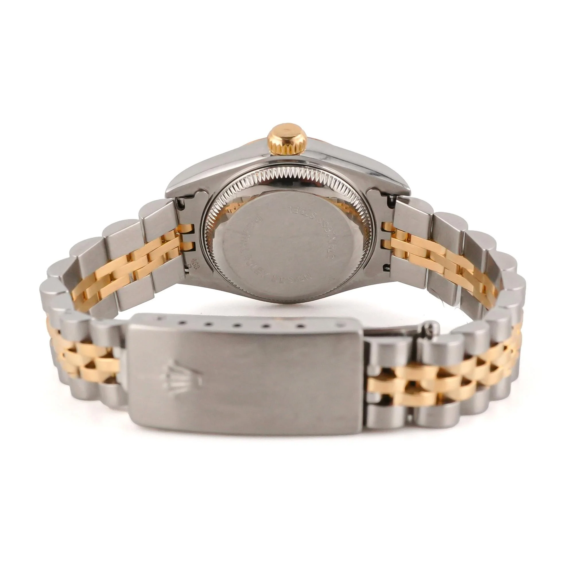 Rolex 69173 Lady-Datejust 26 mm Champagne Diamond Dial Jubilee Bracelet Box and Papers 1996 - Image 3