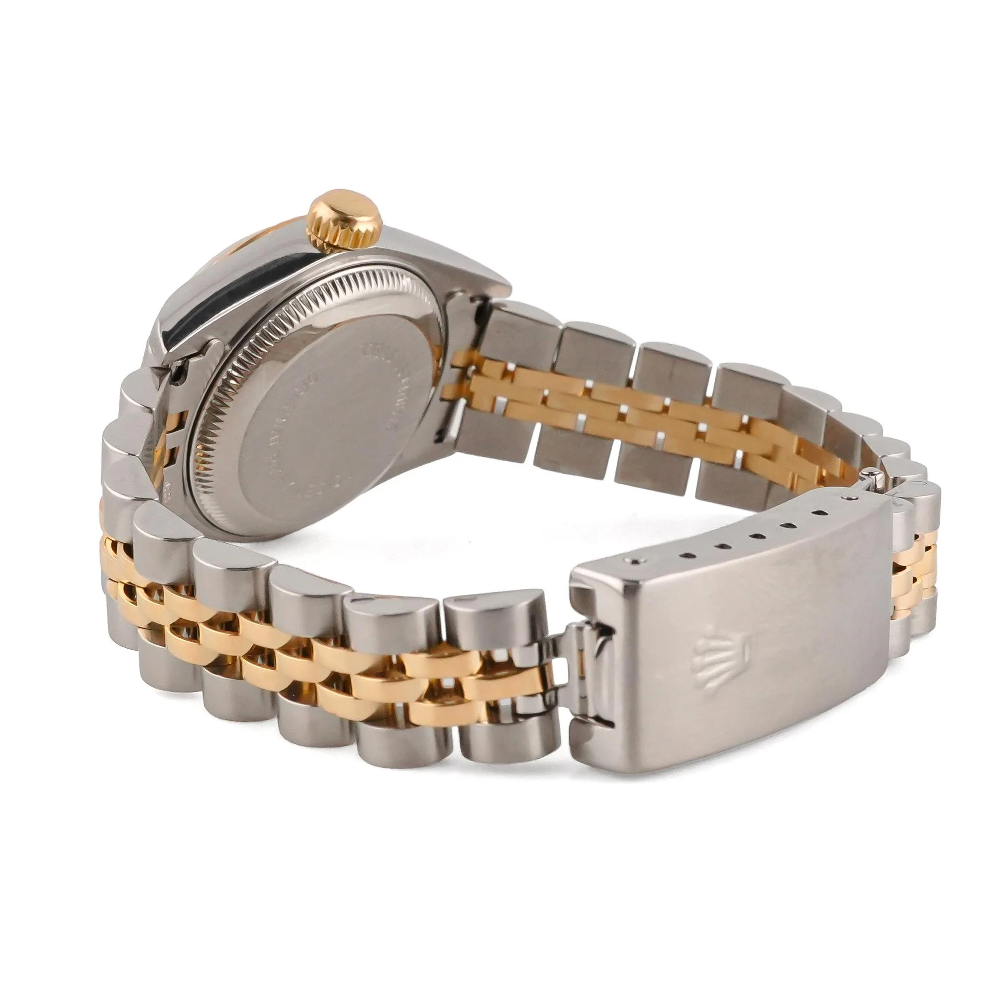 Rolex 69173 Lady-Datejust 26 mm Champagne Diamond Dial Jubilee Bracelet Box and Papers 1996 - Image 4