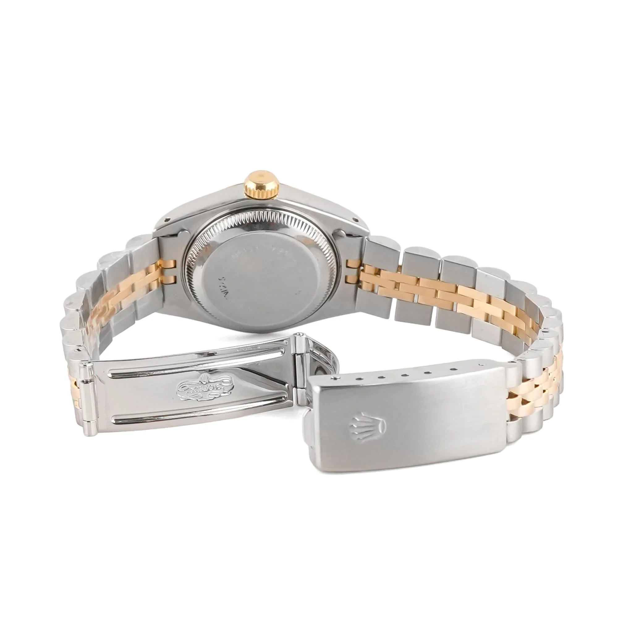 Rolex 69173 Lady-Datejust 26 mm Champagne Diamond Dial Jubilee Bracelet Box and Papers 1990 - Image 4