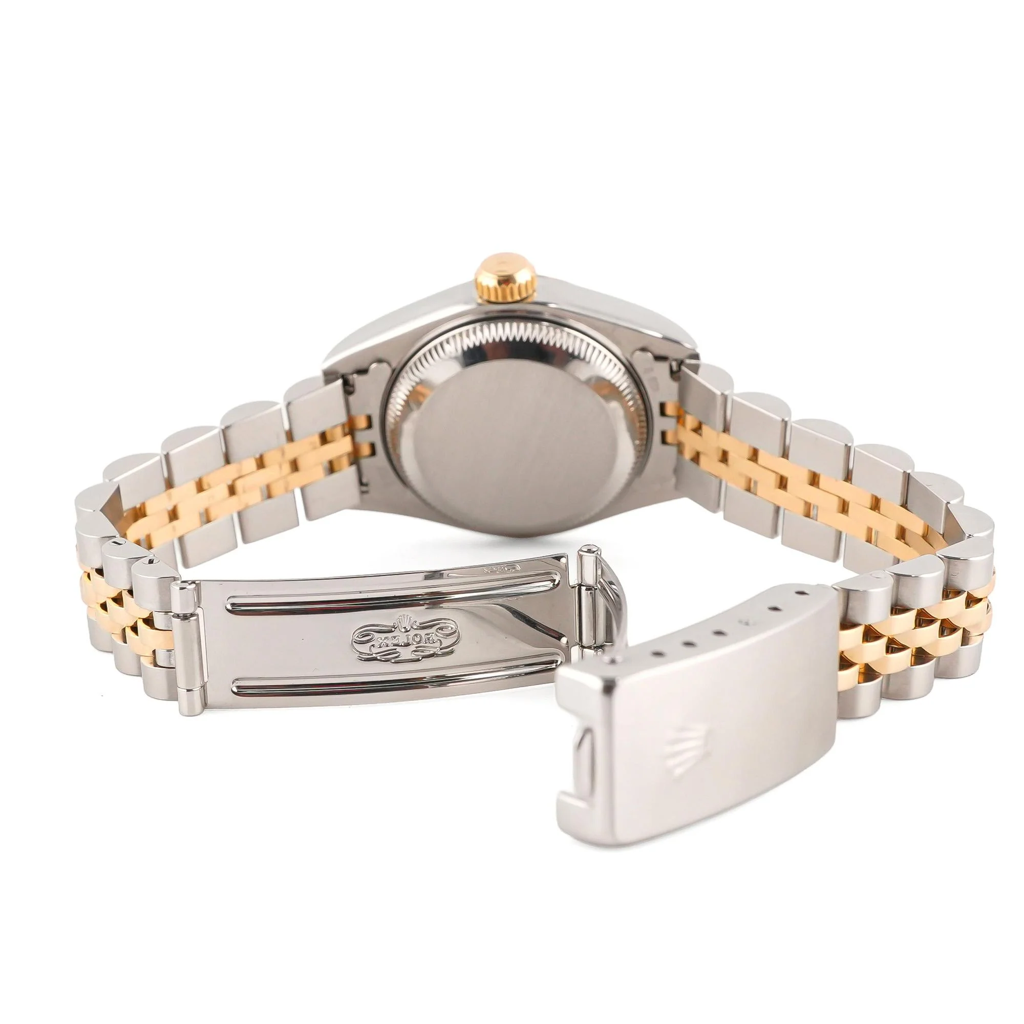 Rolex 69173 Lady-Datejust 26 mm Champagne Index Dial Jubilee Bracelet Box 1994 - Image 4